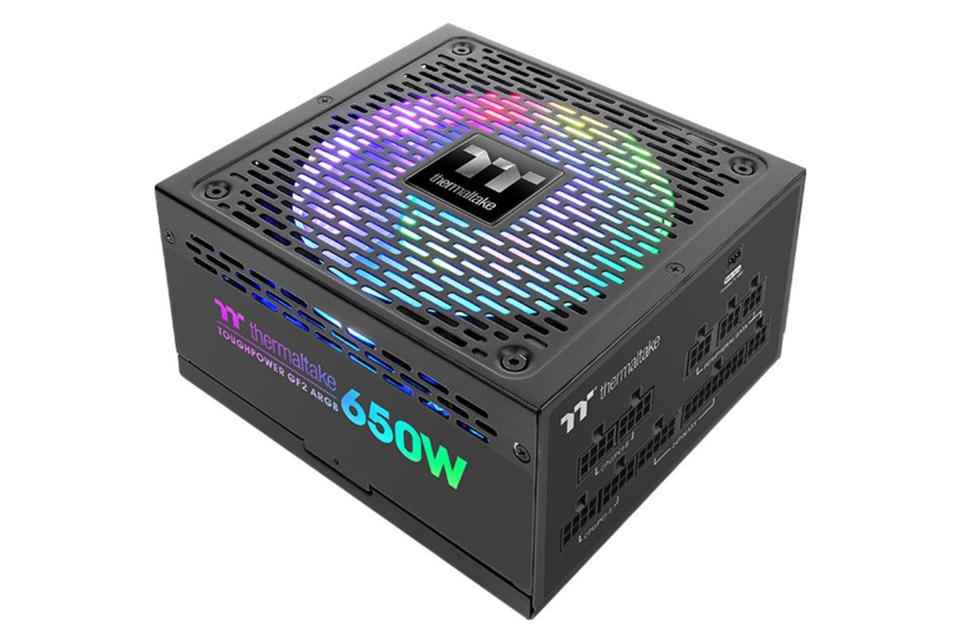 ابعاد و اندازه پاور کامپیوتر ترمالتیک Toughpower GF2 ARGB 650W - TT Premium Edition با توان 650 وات