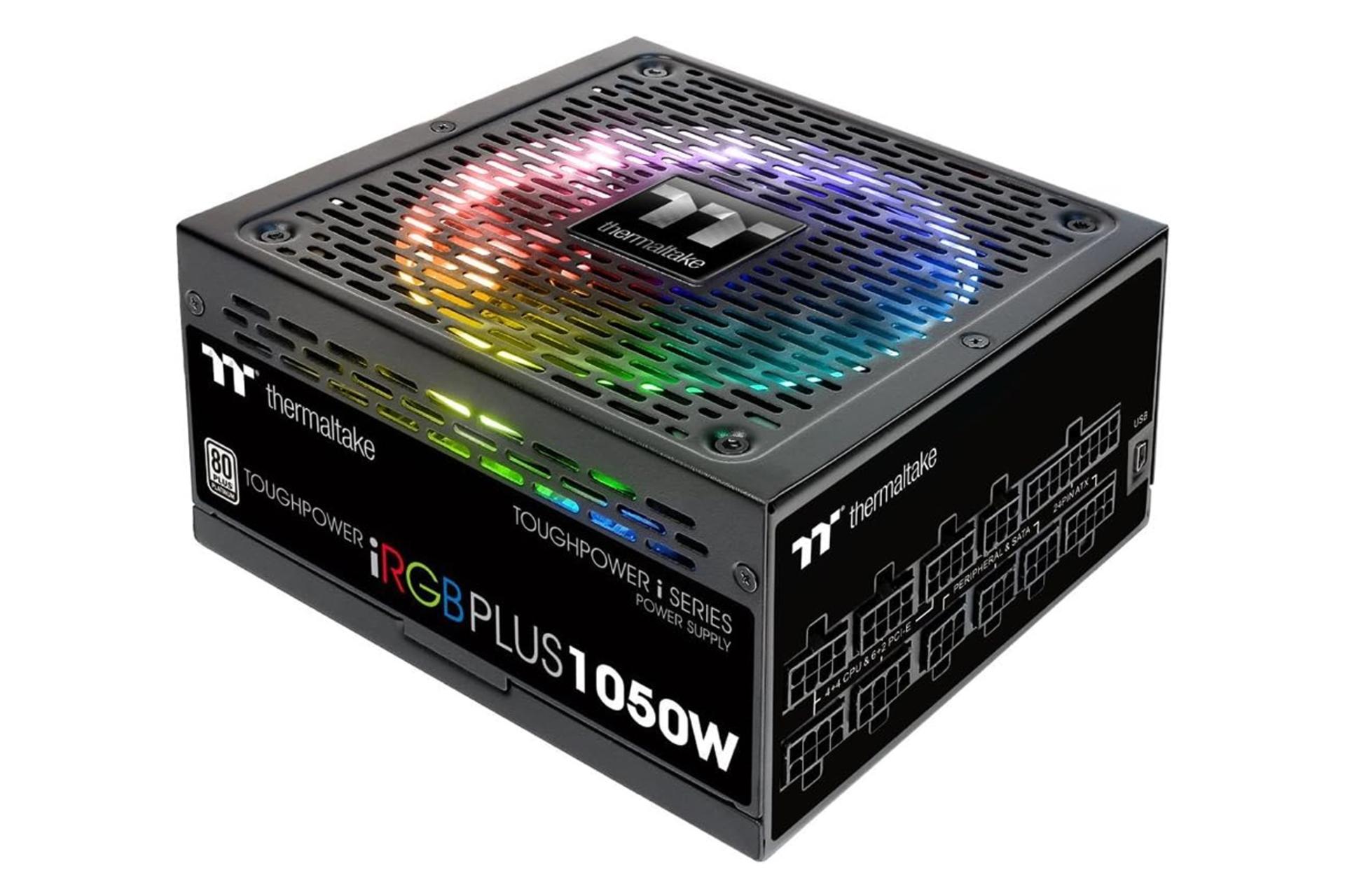 ابعاد و اندازه پاور کامپیوتر ترمالتیک Toughpower iRGB PLUS 1050W Platinum - TT Premium Edition با توان 1050 وات