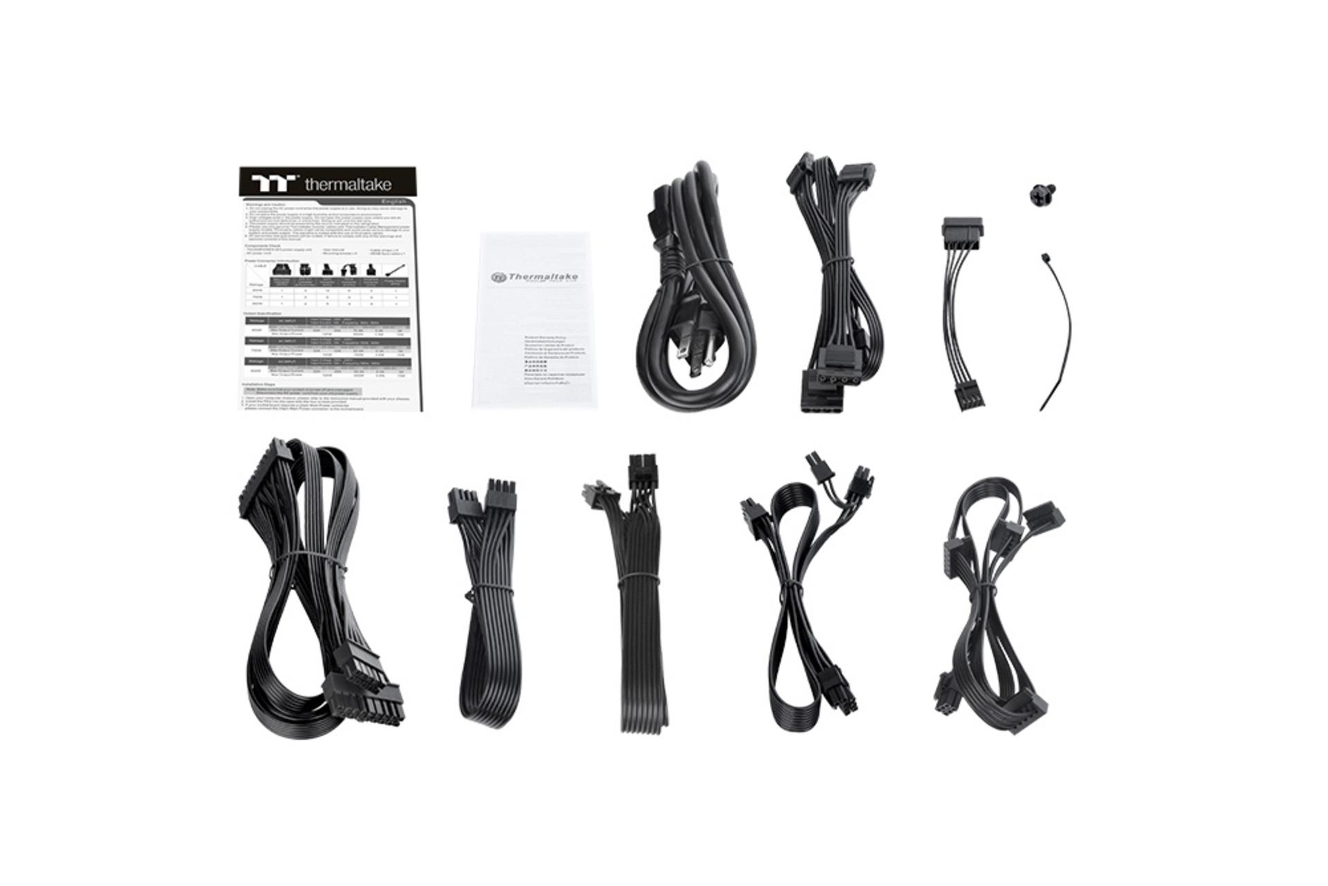 اقلام همراه پاور کامپیوتر ترمالتیک Toughpower GF2 ARGB 850W - TT Premium Edition با توان 850 وات