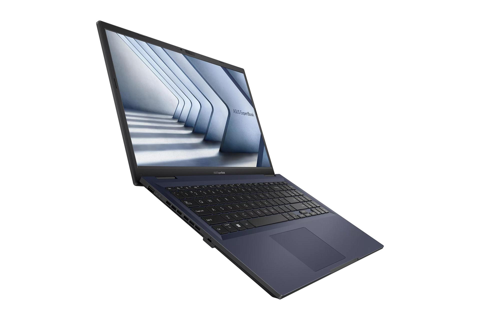 لپ تاپ ایسوس ASUS ExpertBook B1502CBA نمای چپ لولا باز شده