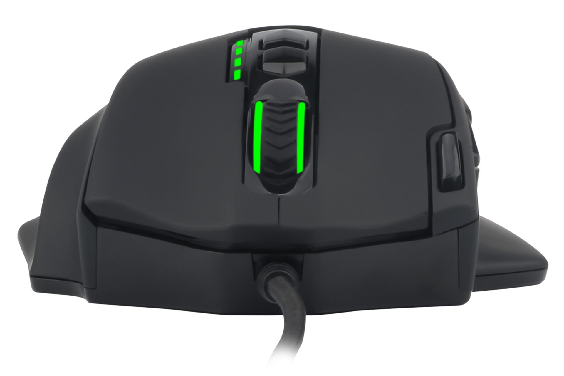 نمای جلوی ماوس تی دگر T-DAGGER Major T-TGM 303 و محل اتصال کابل