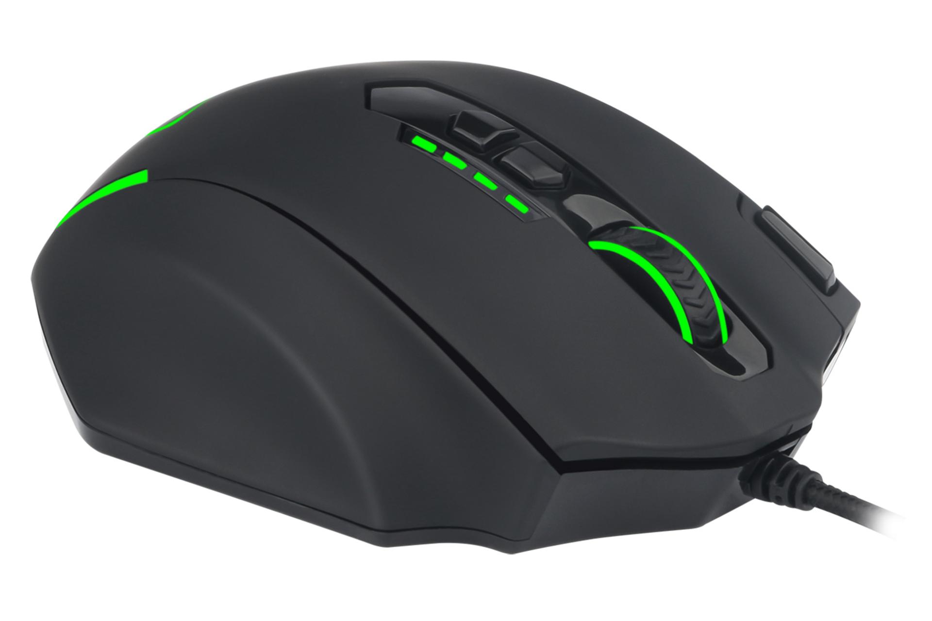 نمای راست ماوس تی دگر T-DAGGER Major T-TGM 303 و محل اتصال کابل