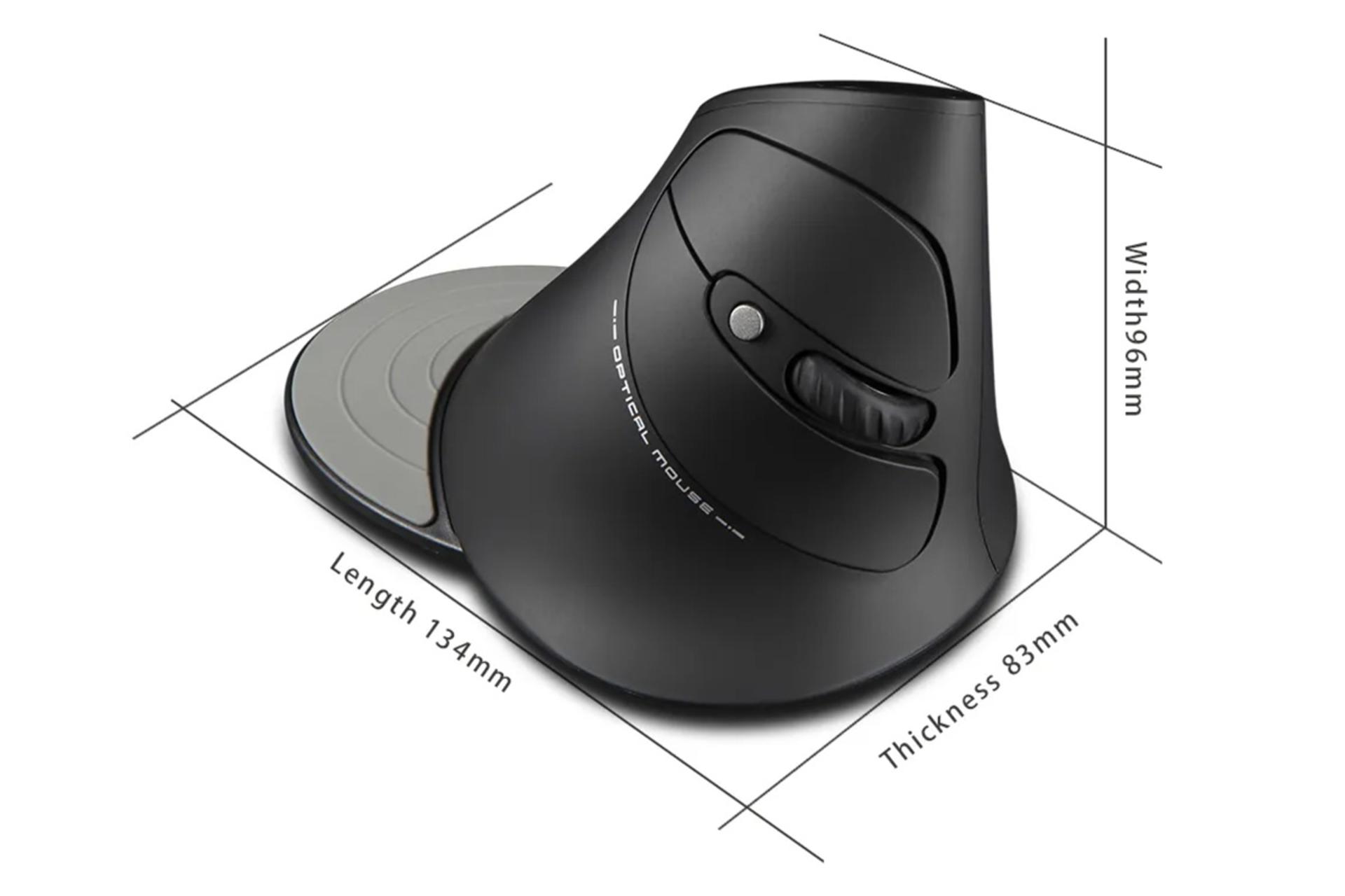 ابعاد ماوس زیلوتس Zelotes F-17