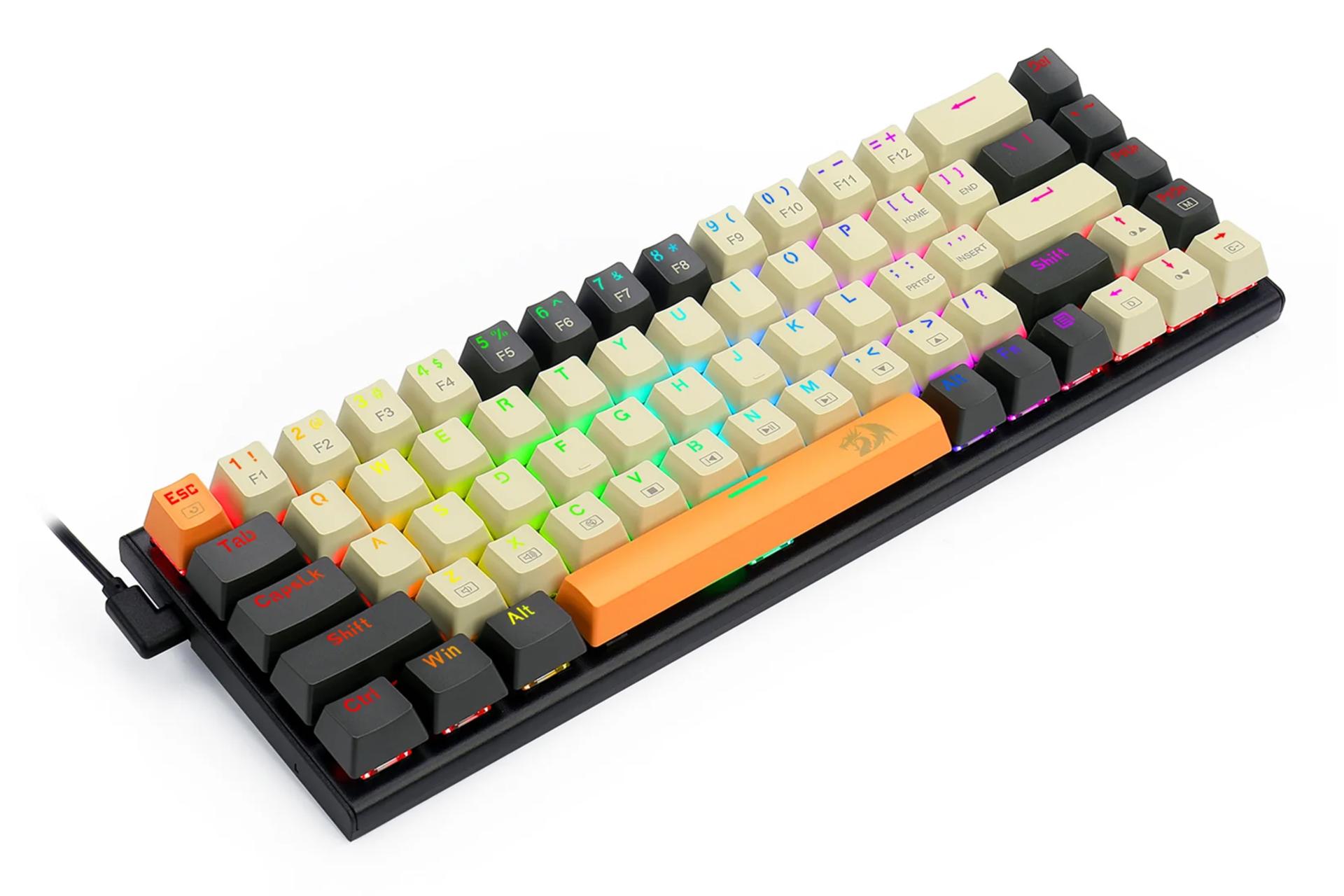 کانکتور و اتصال کیبورد ردراگون K633CGO-RGB Ryze RGB