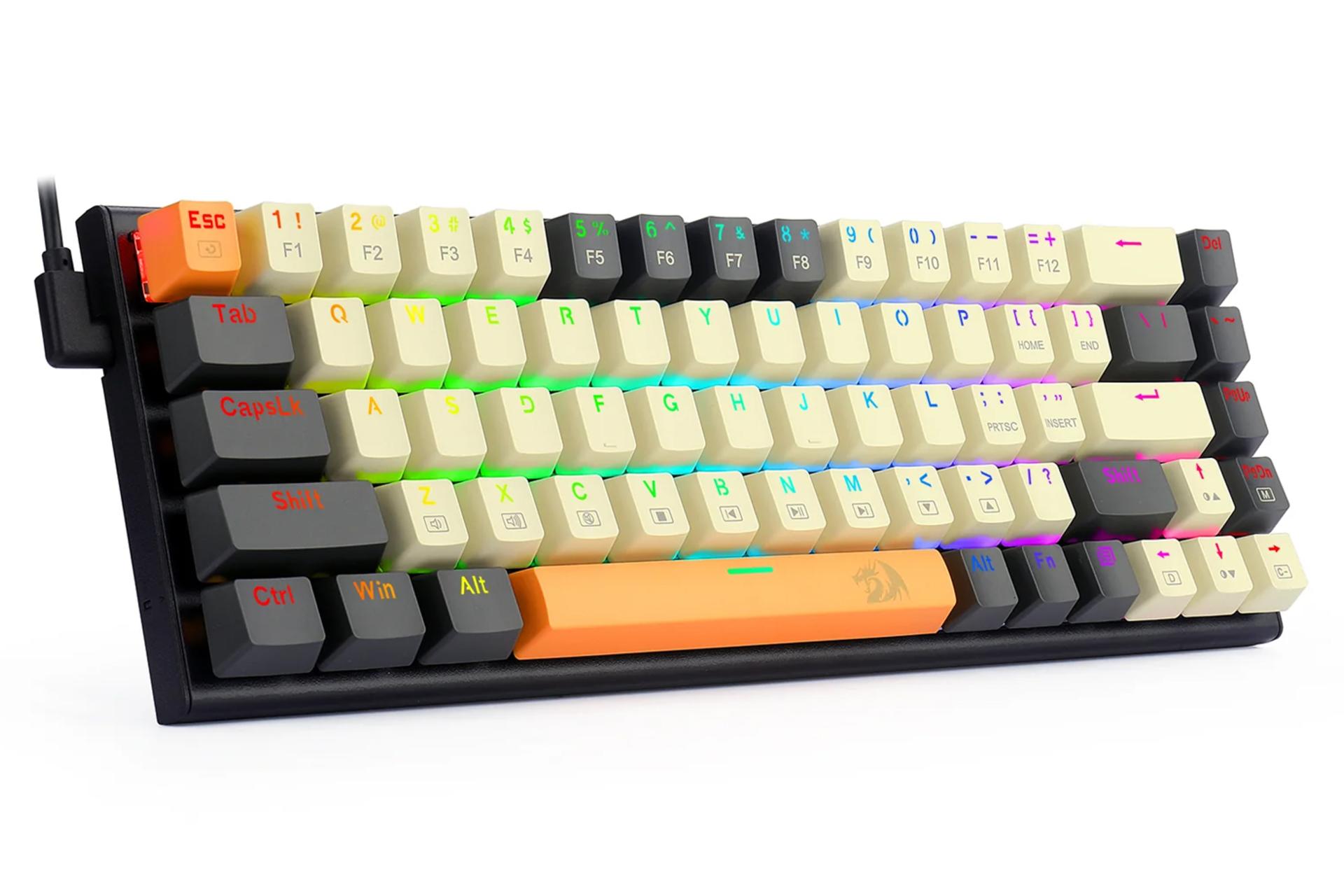 ابعاد و اندازه کیبورد ردراگون K633CGO-RGB Ryze RGB