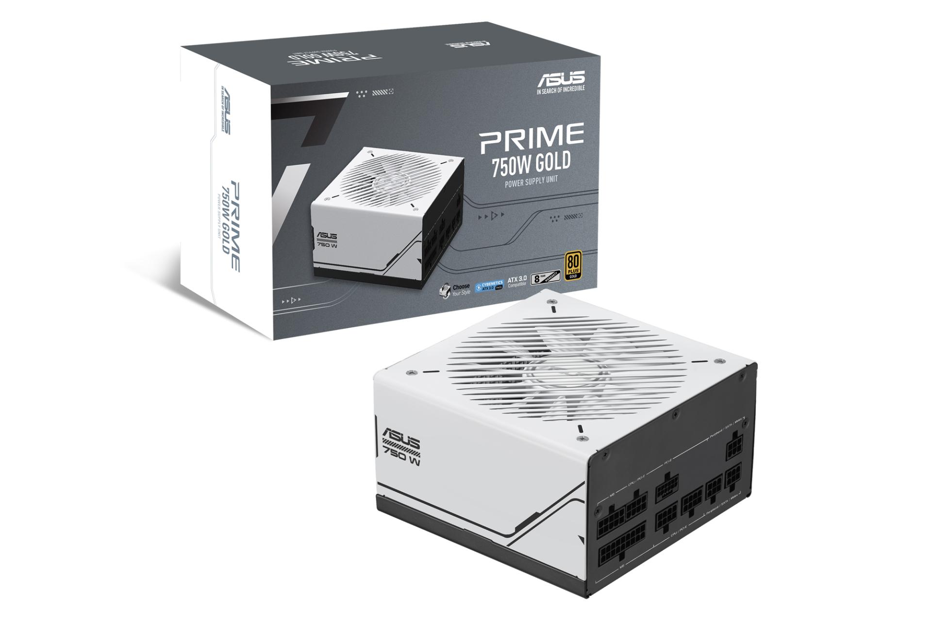 جعبه پاور کامپیوتر ایسوس Prime 750W Gold با توان 750 وات