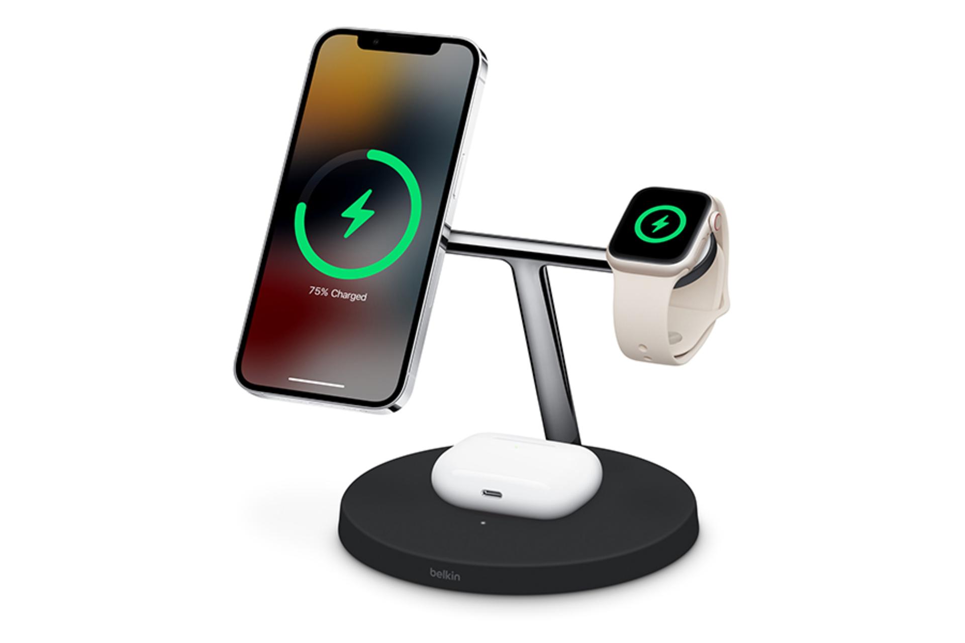 مرجع متخصصين ايران استند شارژ بي سيم بلكين wiz009vf