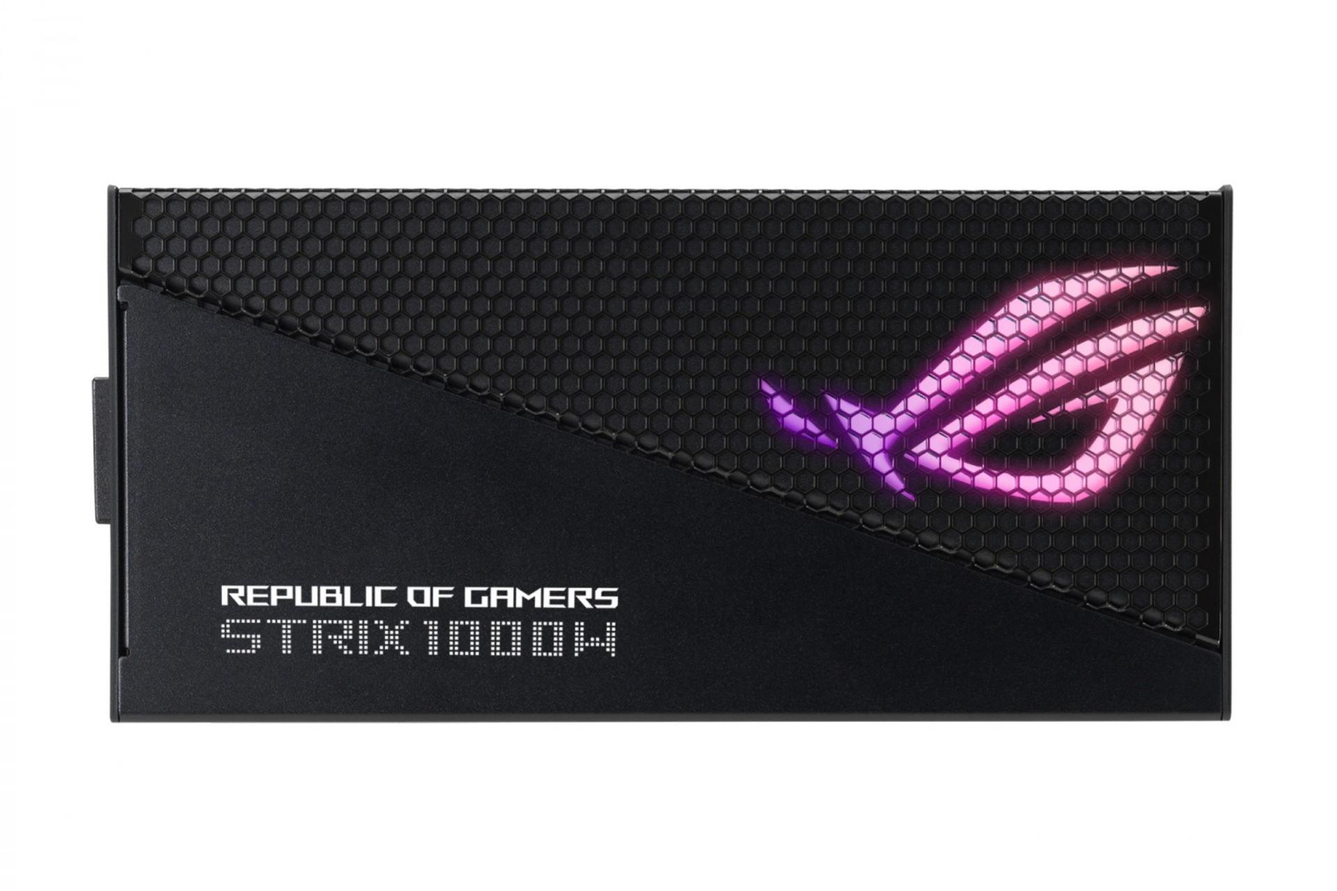 نورپردازی پاور کامپیوتر ایسوس ROG Strix 1000W Gold Aura Edition با توان 1000 وات