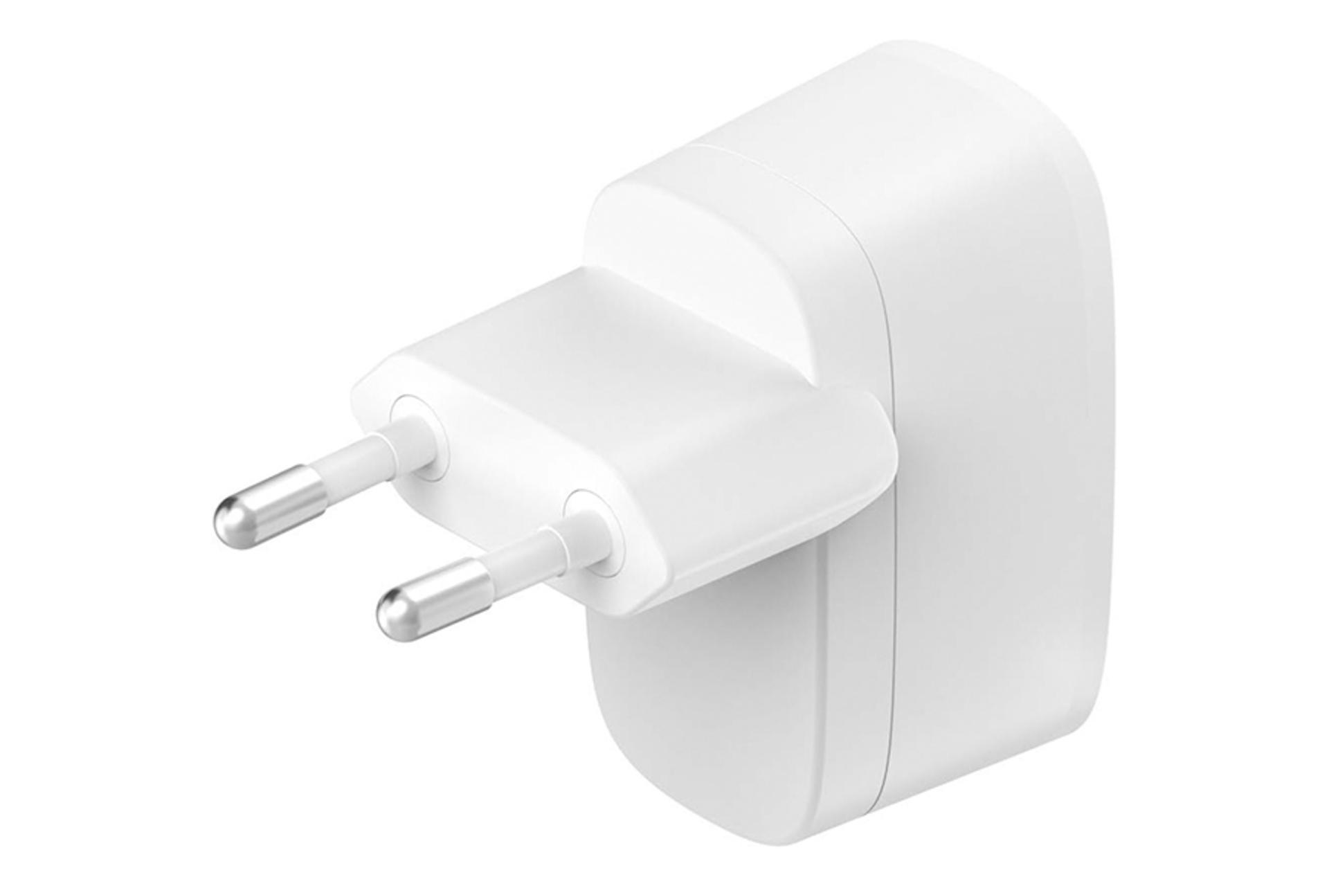 نمای دوشاخه شارژر دیواری بلکین wca002