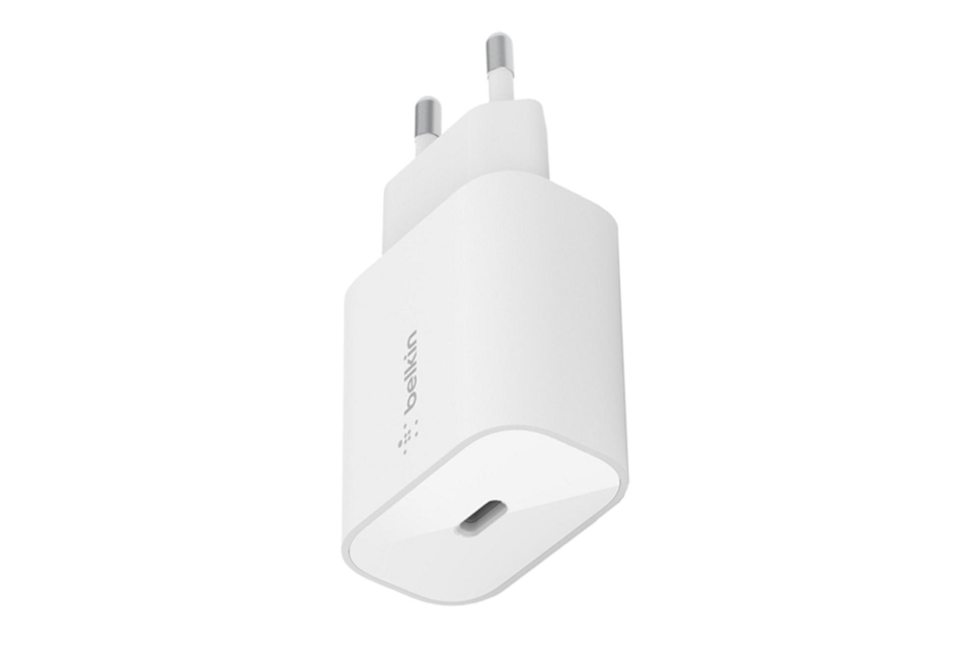 نمای پورت شارژر دیواری بلکین wca004vf سفید رنگ