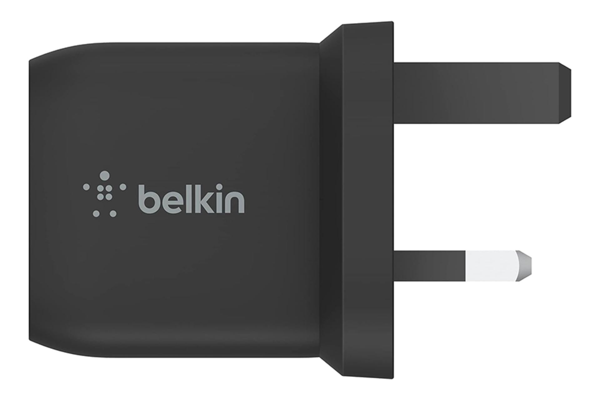 نمای کناری شارژر دیواری بلکین wch011