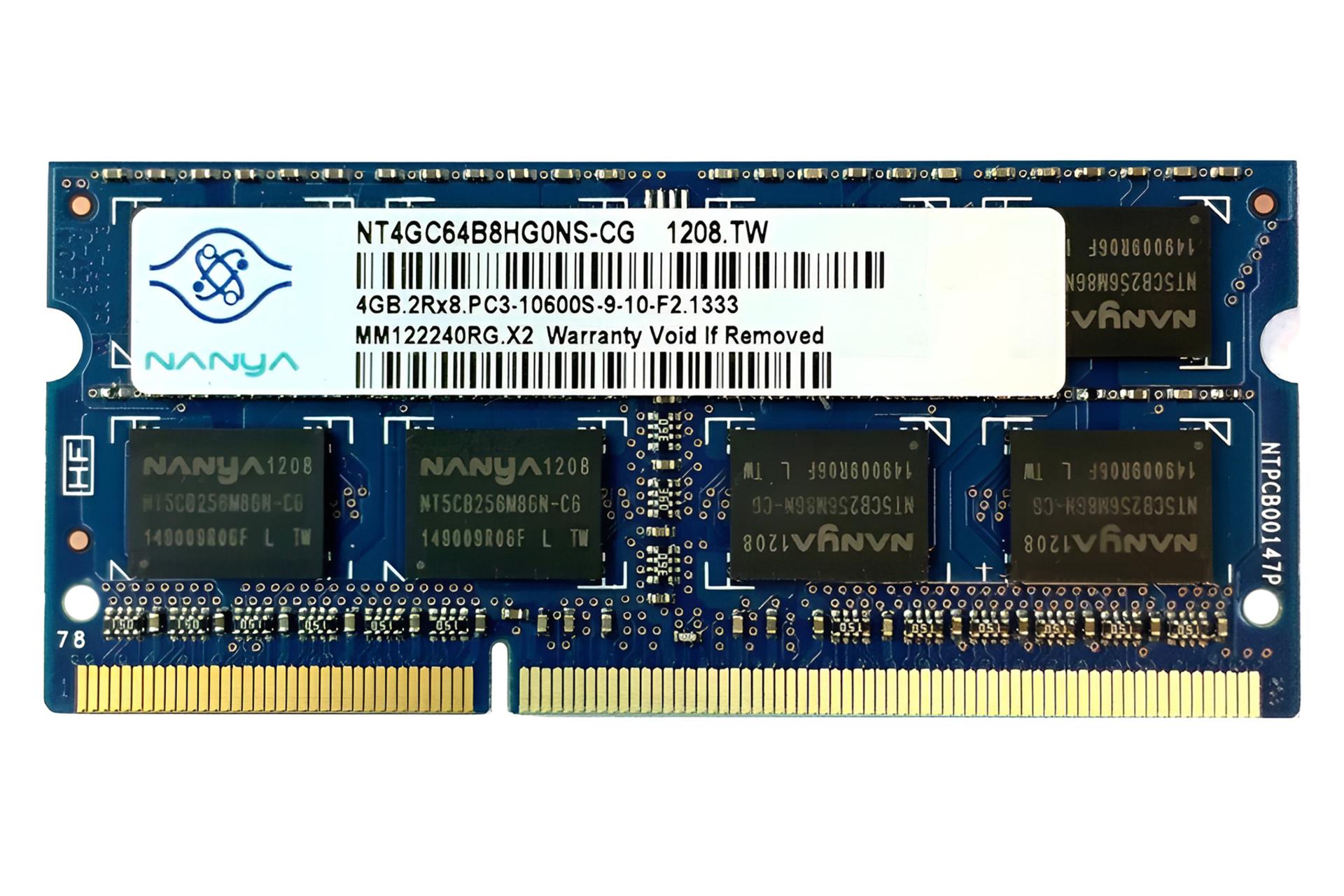 رم نانیا Nanya NT4GC64B8HG0NS-CG 4GB DDR3-1333 CL9
