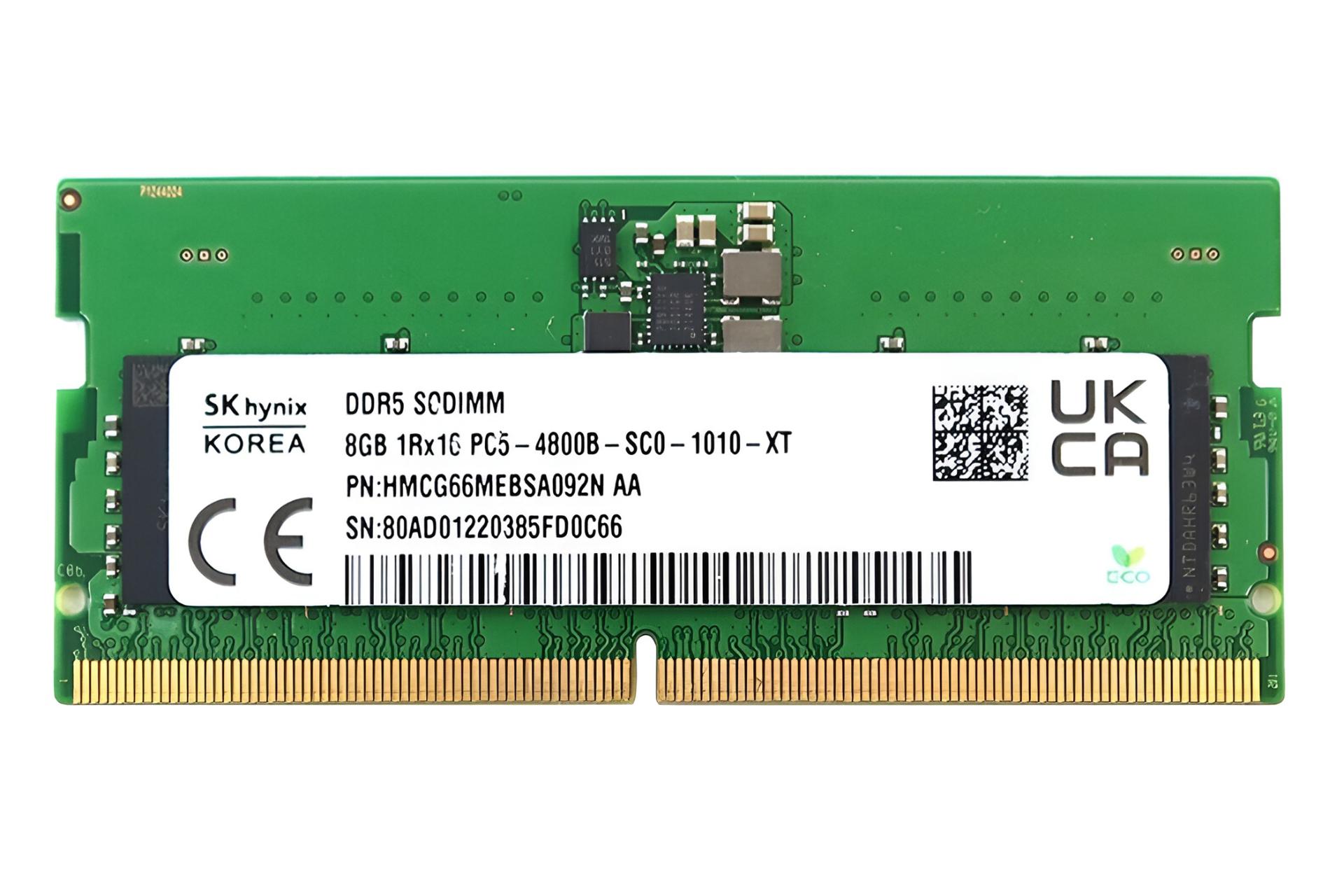 رم اس کی هاینیکس SK Hynix HMCG66MEBSA092N 8GB DDR5-4800 CL40