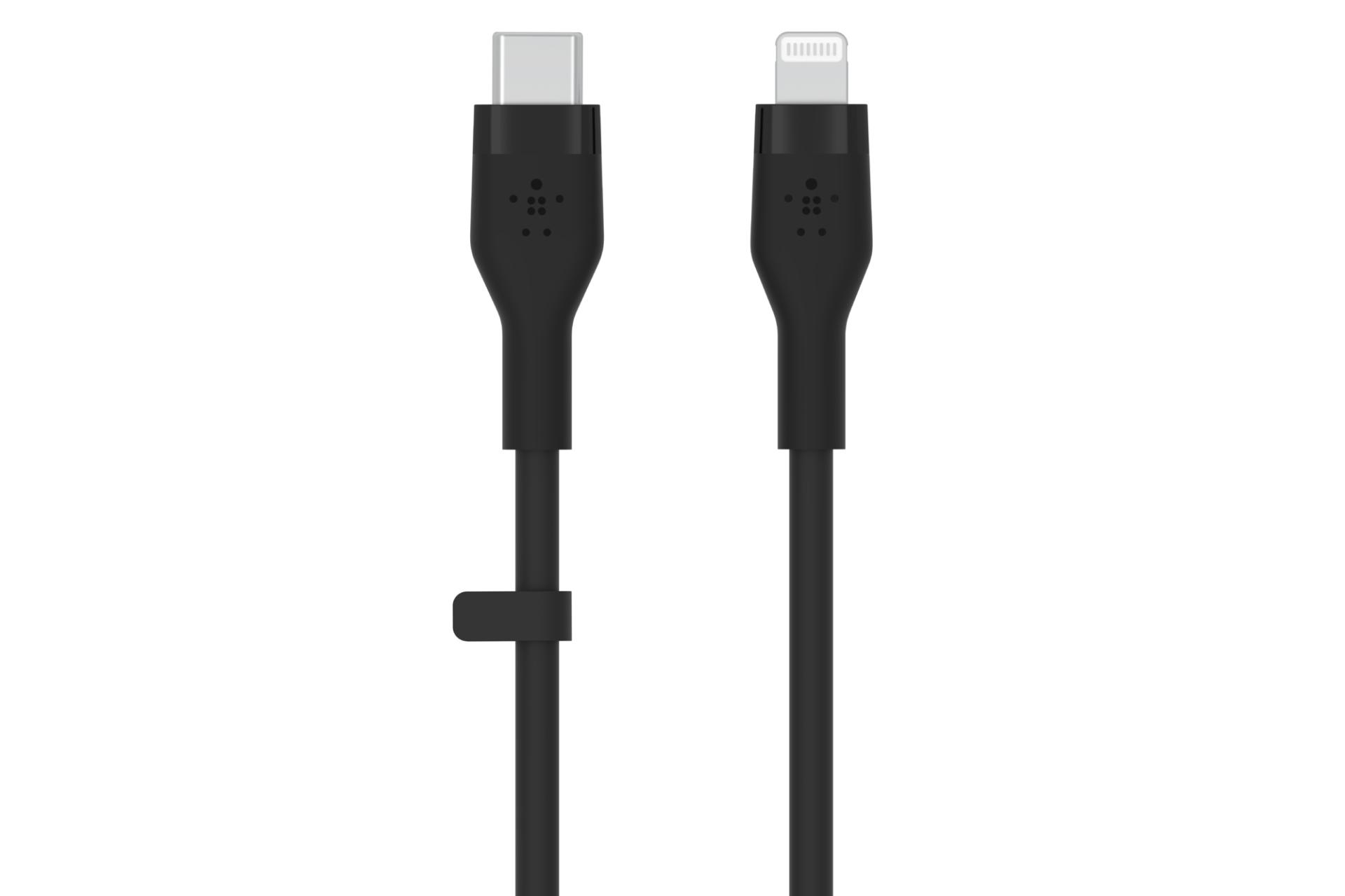 کابل شارژ USB بلکین Type-C به Lightning مدل BoostCharge Flex CAA009 با طول 1 متر رنگ مشکی