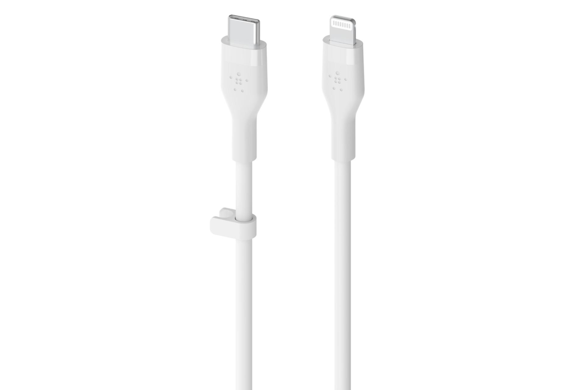 کانکتور و اتصال کابل شارژ USB بلکین Type-C به Lightning مدل BoostCharge Flex CAA009 با طول 2 متر