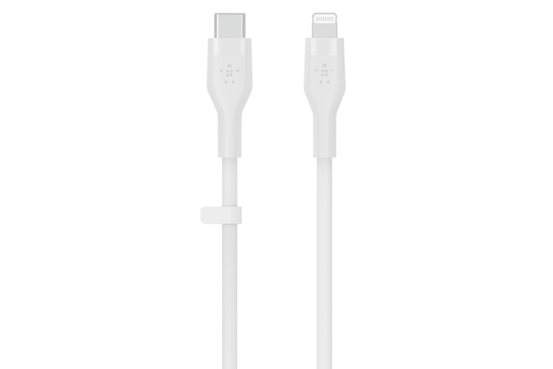 کابل شارژ USB بلکین Type-C به Lightning مدل BoostCharge Flex CAA009 با طول 2 متر سفید