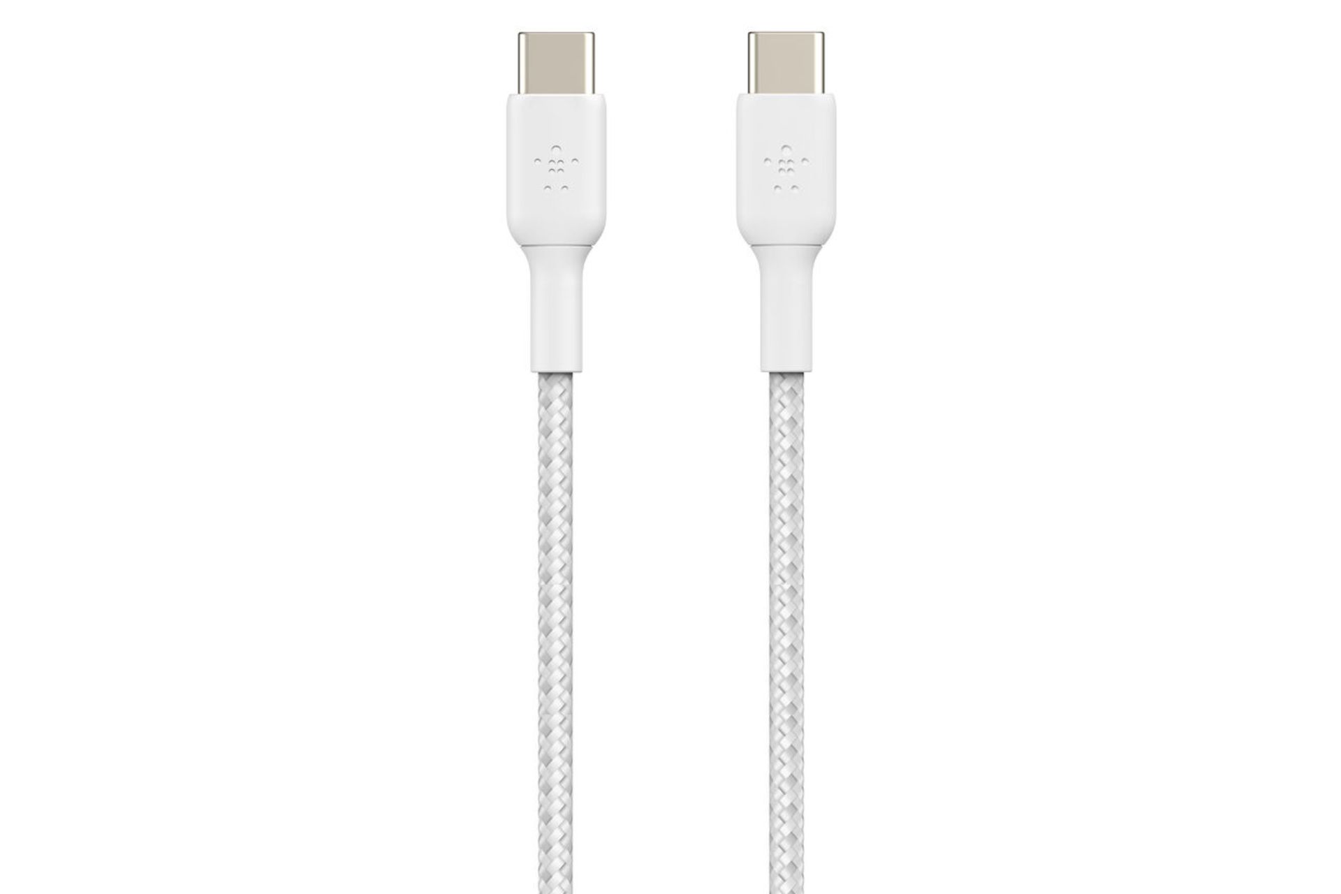 کانکتور و اتصال کابل شارژ USB بلکین Type-C به Type-C مدل BoostCharge Braided CAB004 با طول 2 متر