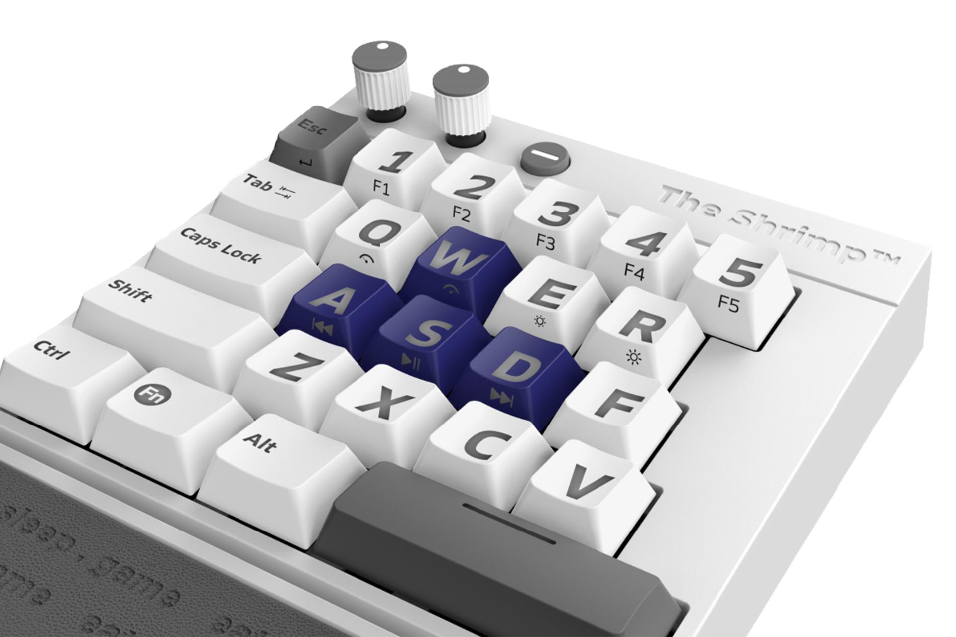 جنس بدنه و فرم کلیدهای کیبورد شریمپ Vitello