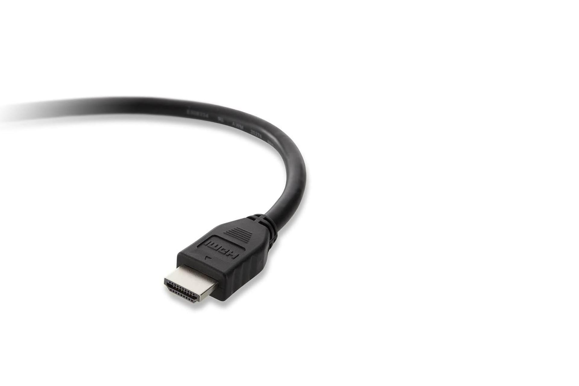 کانکتور و اتصال کابل HDMI بلکین F3Y017bt1.5MBLK 4K 60hz نسخه 2.0 با طول 1.5 متر