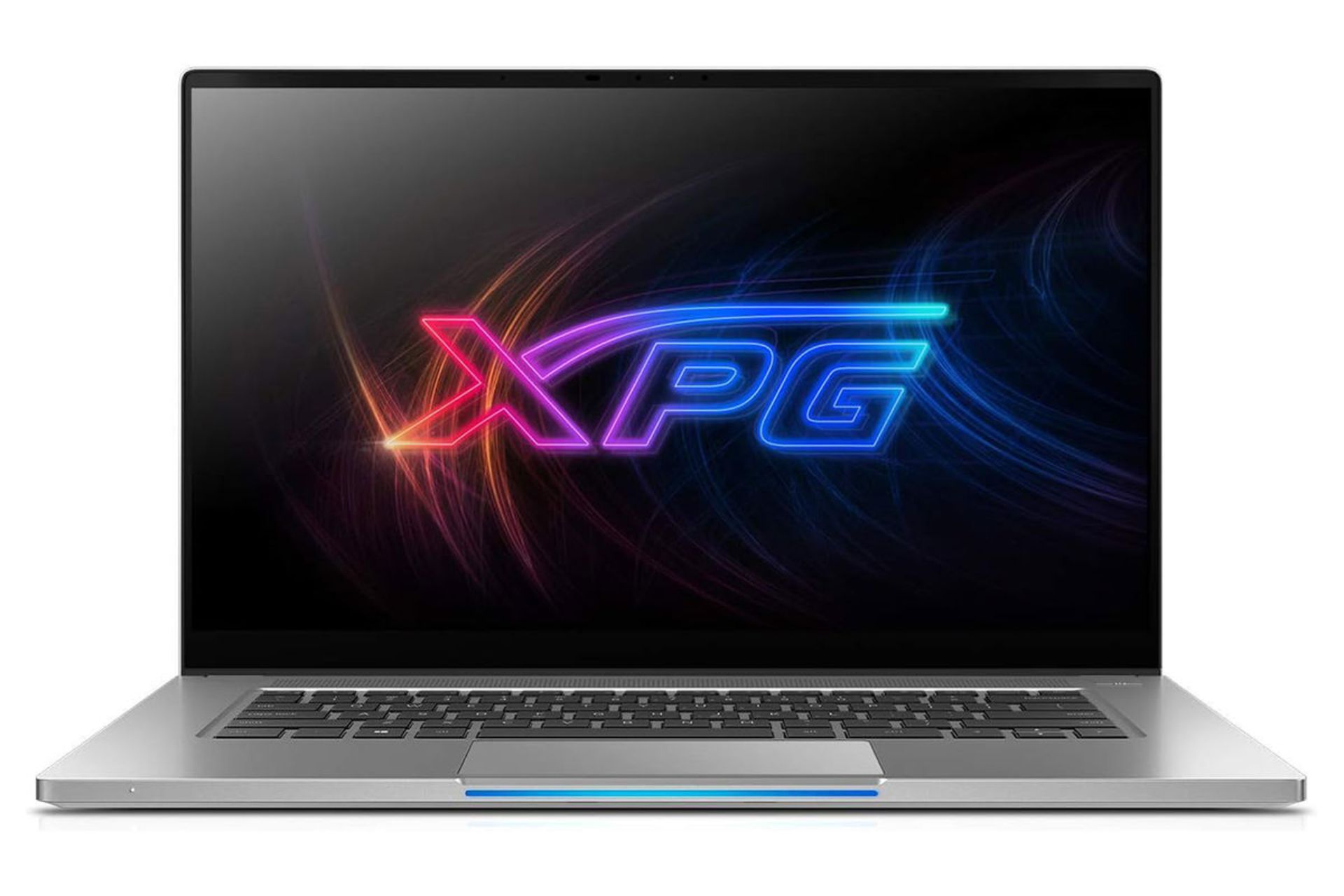 لپ تاپ ایکس پی جی XPG XENIA Xe نمای جلو صفحه نمایش روشن