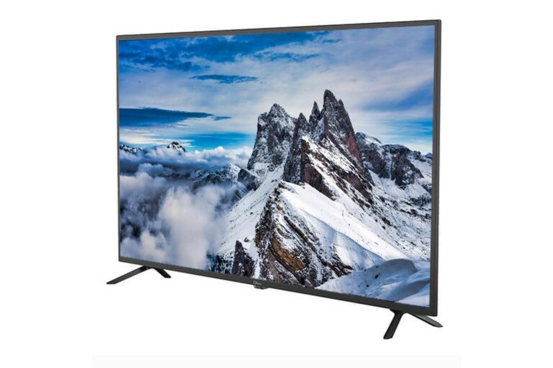 تلویزیون سام الکترونیک SAM Electronic 50CU7700 نمای راست صفحه نمایش روشن