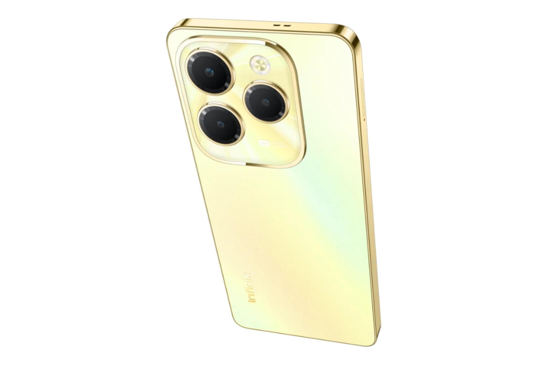 پنل پشت و چینش دوربین گوشی موبایل Hot 40 اینفینیکس / Infinix Hot 40 طلایی