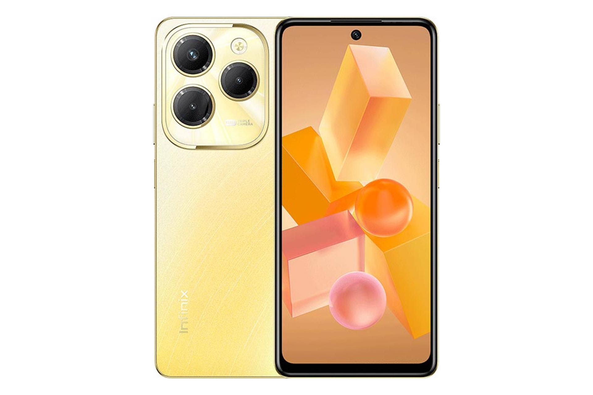پنل جلو و پشت گوشی موبایل Hot 40 پرو اینفینیکس / Infinix Hot 40 Pro طلایی