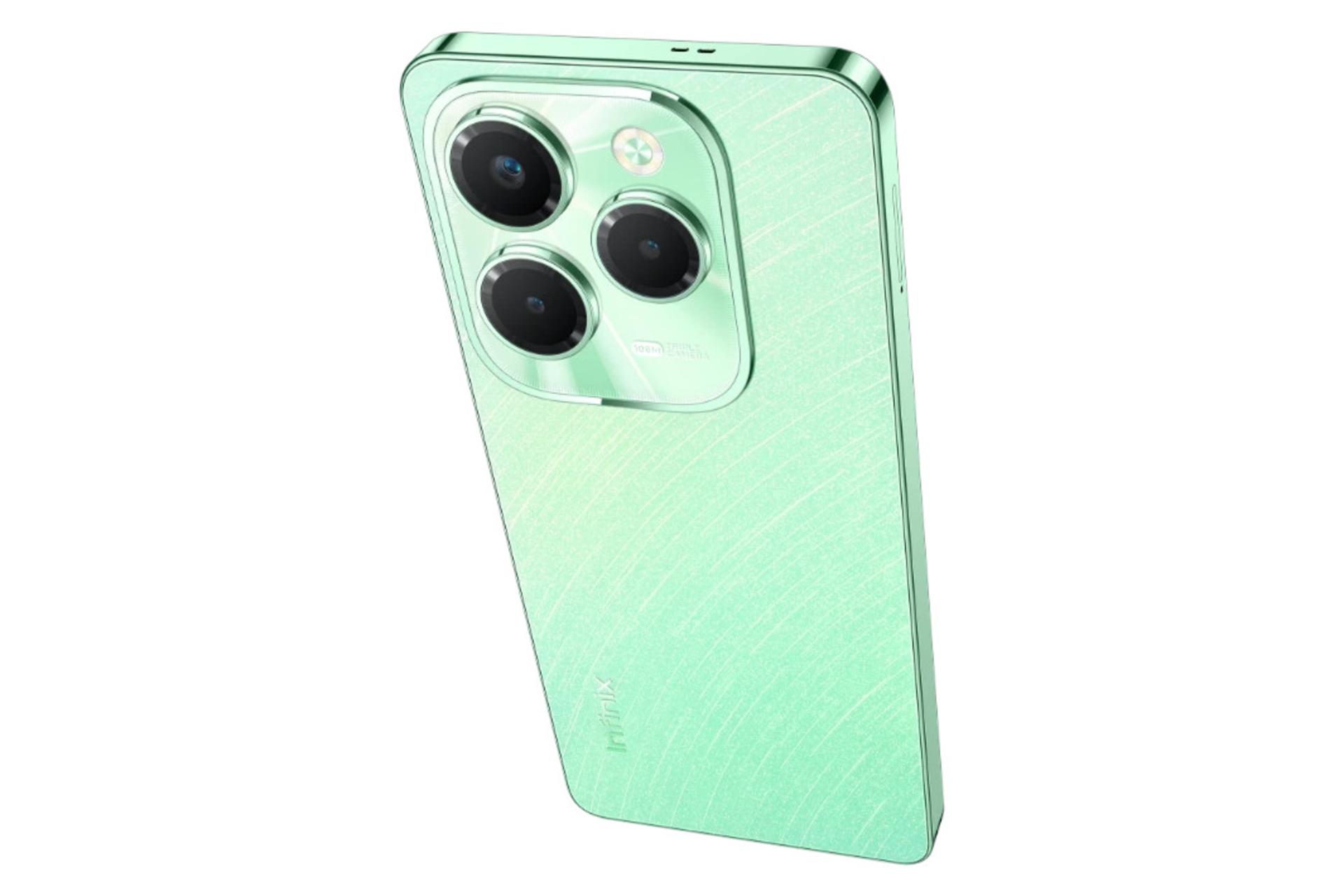 پنل پشت و چینش دوربین گوشی موبایل Hot 40 پرو اینفینیکس / Infinix Hot 40 Pro سبز