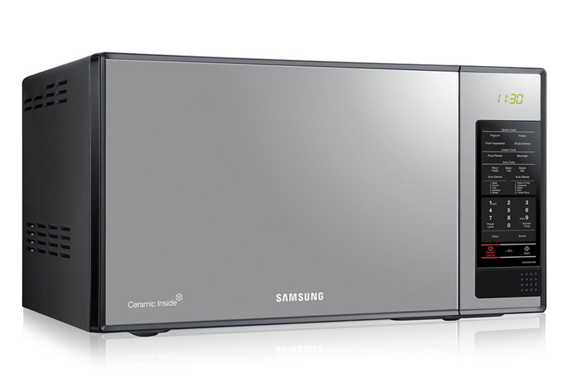 مایکروویو سامسونگ Samsung MS405MADXBB نمای جلو رنگ نقره ای