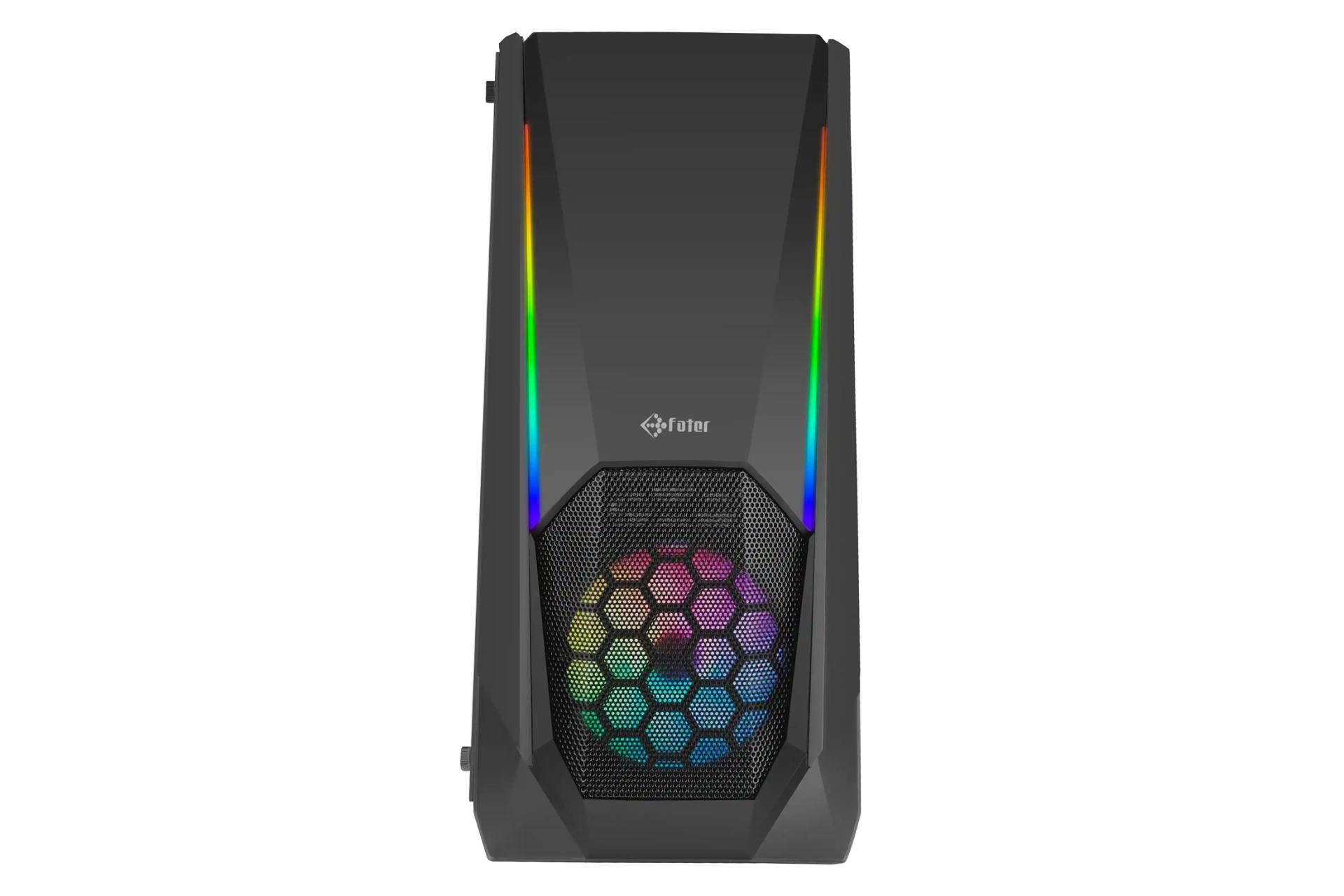 نمای جلو و نورپردازی کیس کامپیوتر فاطر FG-527B