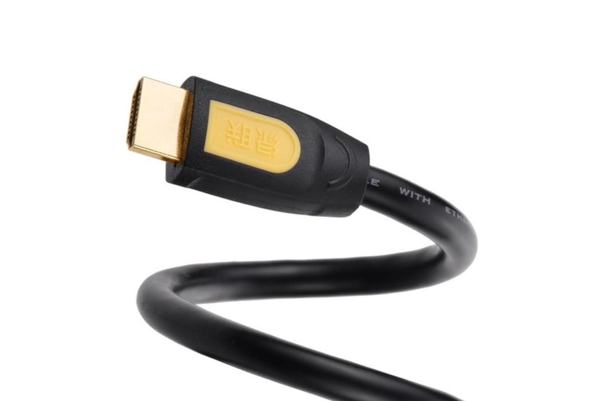 کابل HDMI یوگرین Ugreen HD101 HDMI 2.0 4K 60Hz نسخه 2.0 مشکی و زرد