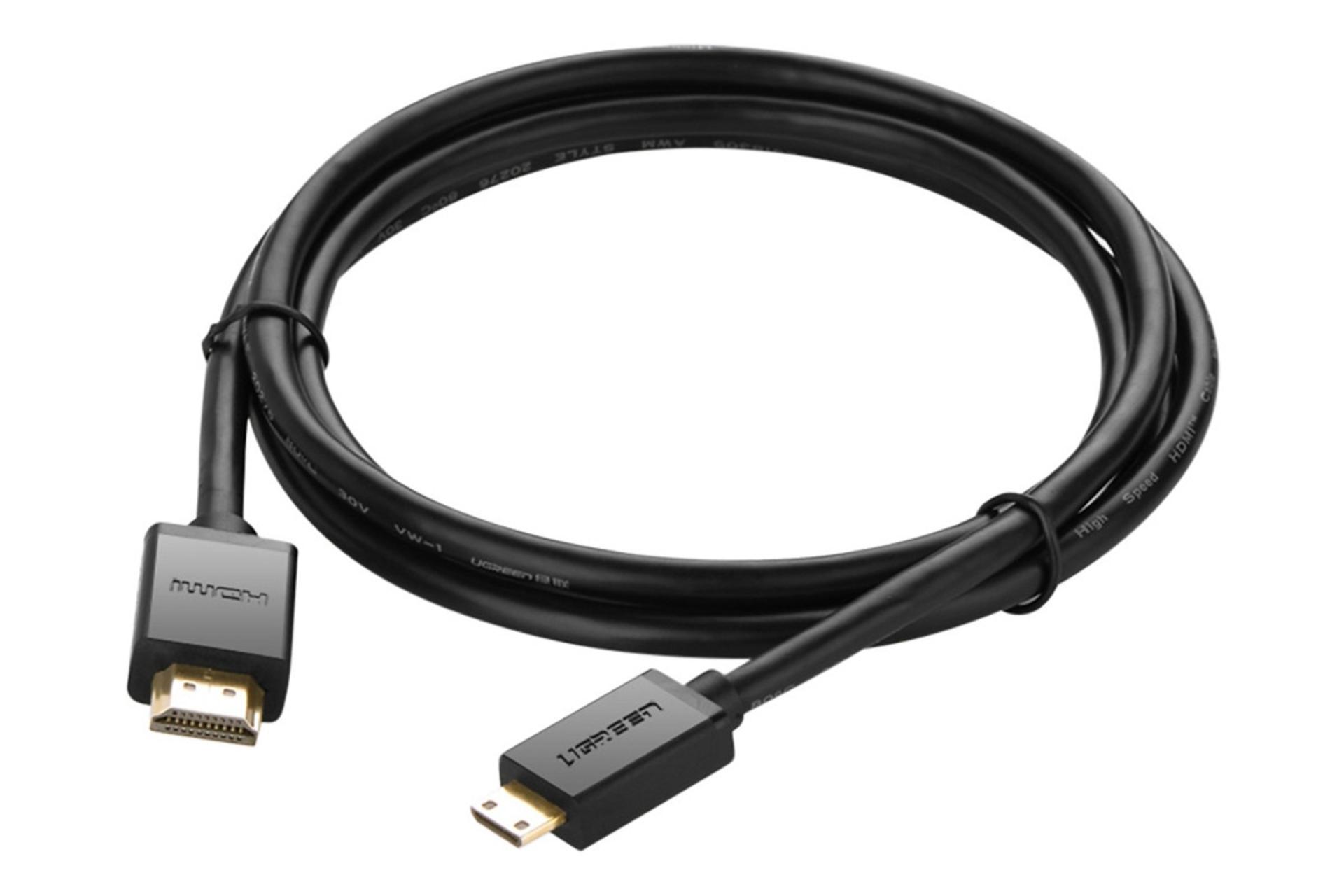 کابل HDMI یوگرین HDMI به Mini HDMI مدل Ugreen HD108 با طول 1.5 متر