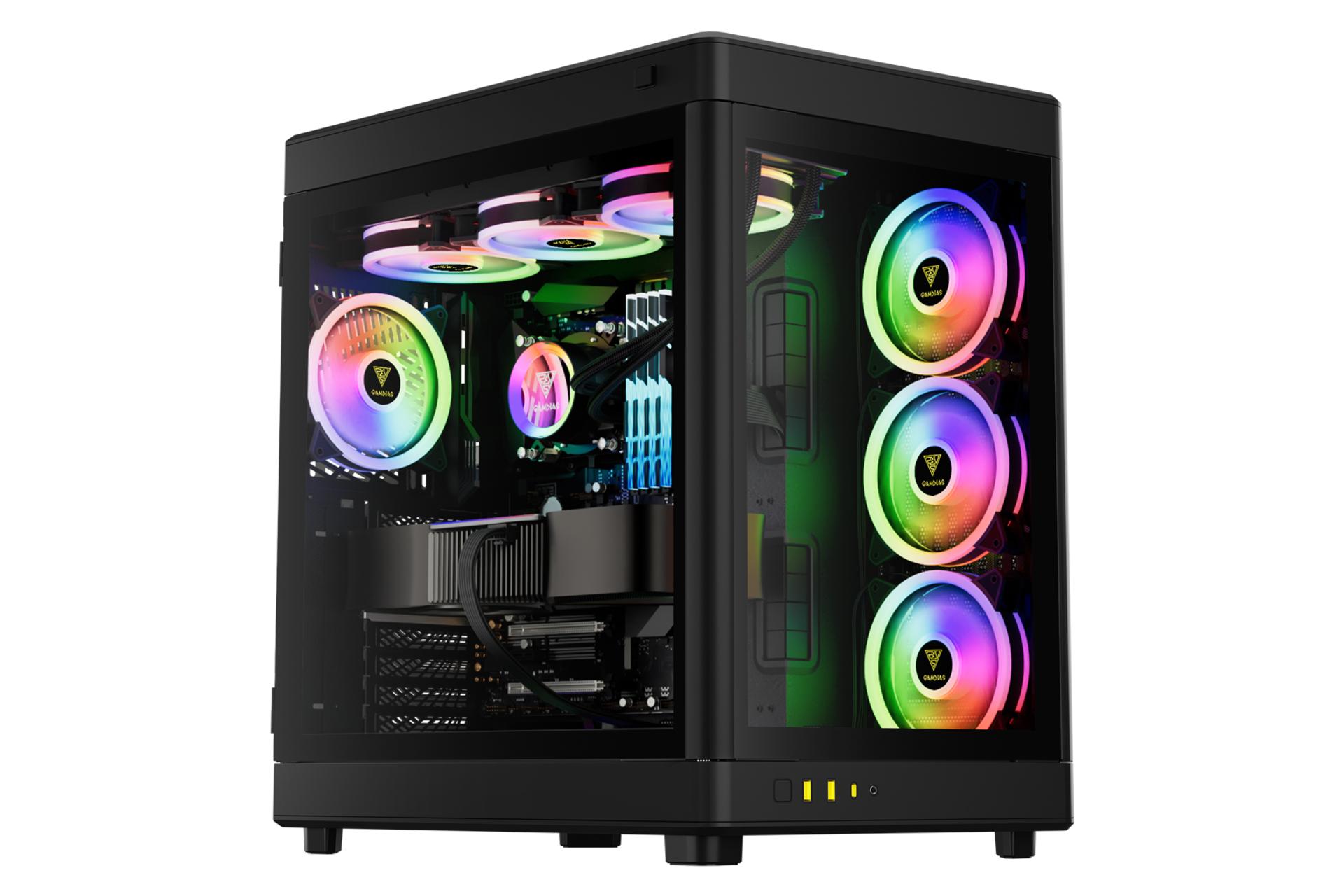 کیس کامپیوتر گیم دیاس NESO P1 رنگ مشکی