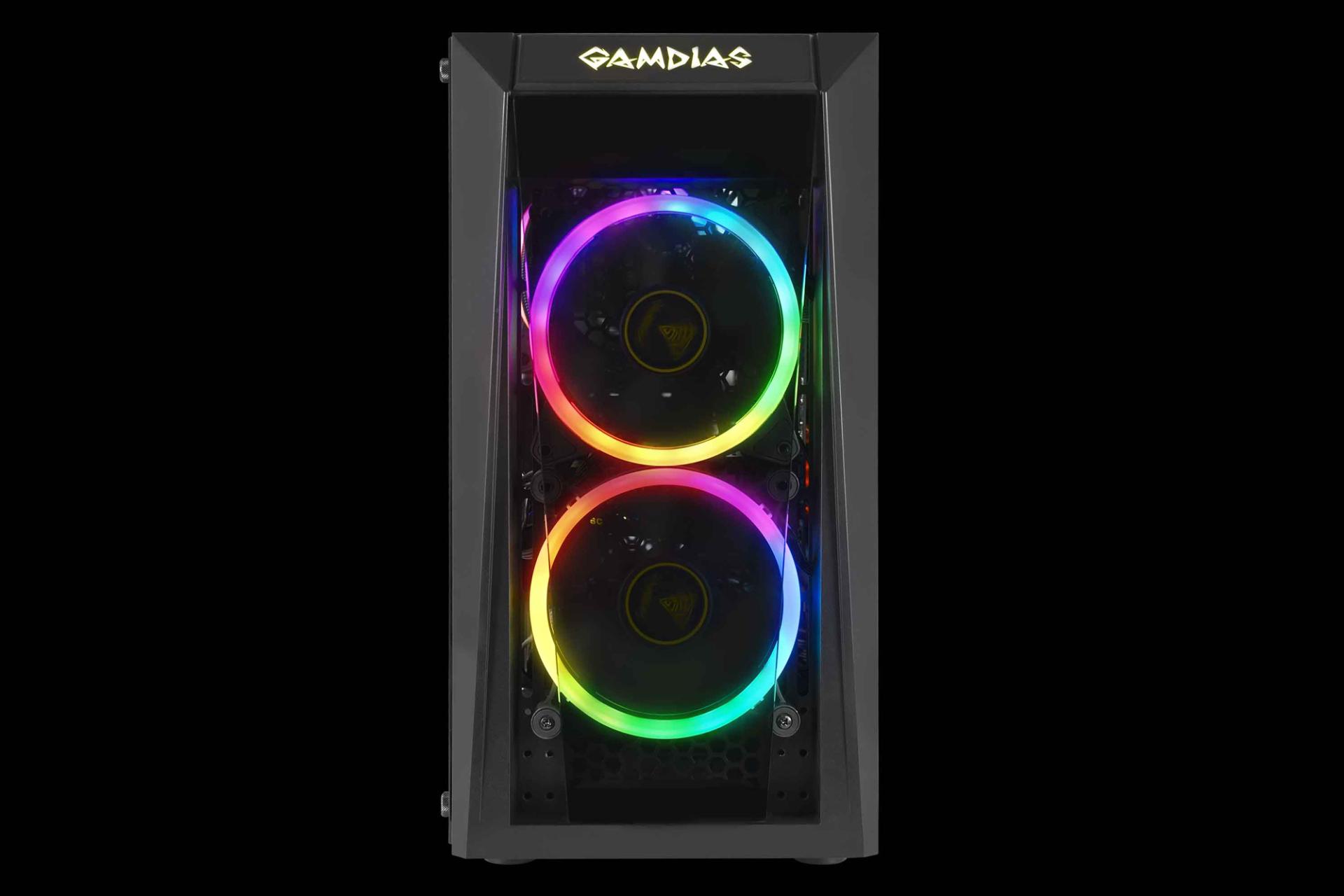 نمای جلو رقص نور کیس کامپیوتر گیم دیاس TALOS E1