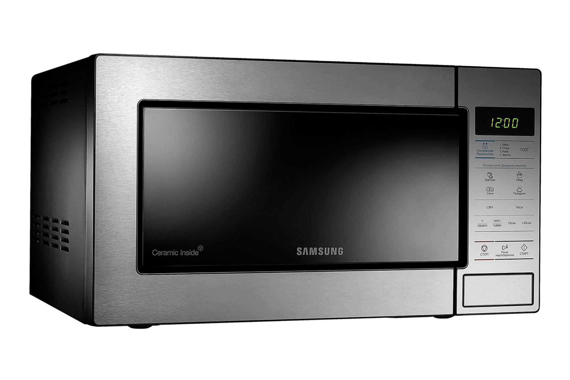 مایکروویو سامسونگ Samsung GE234STS نمای چپ رنگ نقره ای