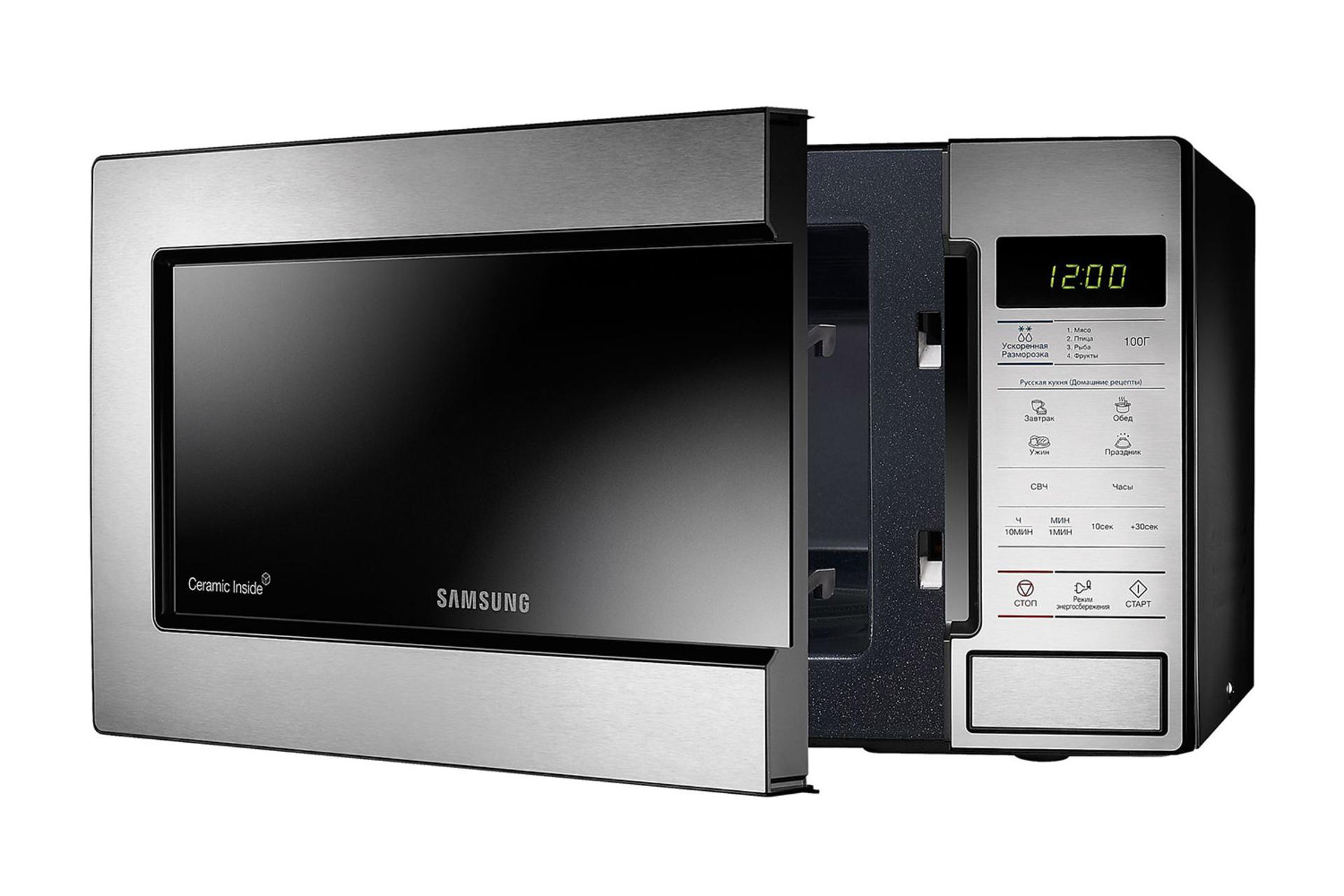 مایکروویو سامسونگ Samsung GE234STS درب باز شده نمای جلو