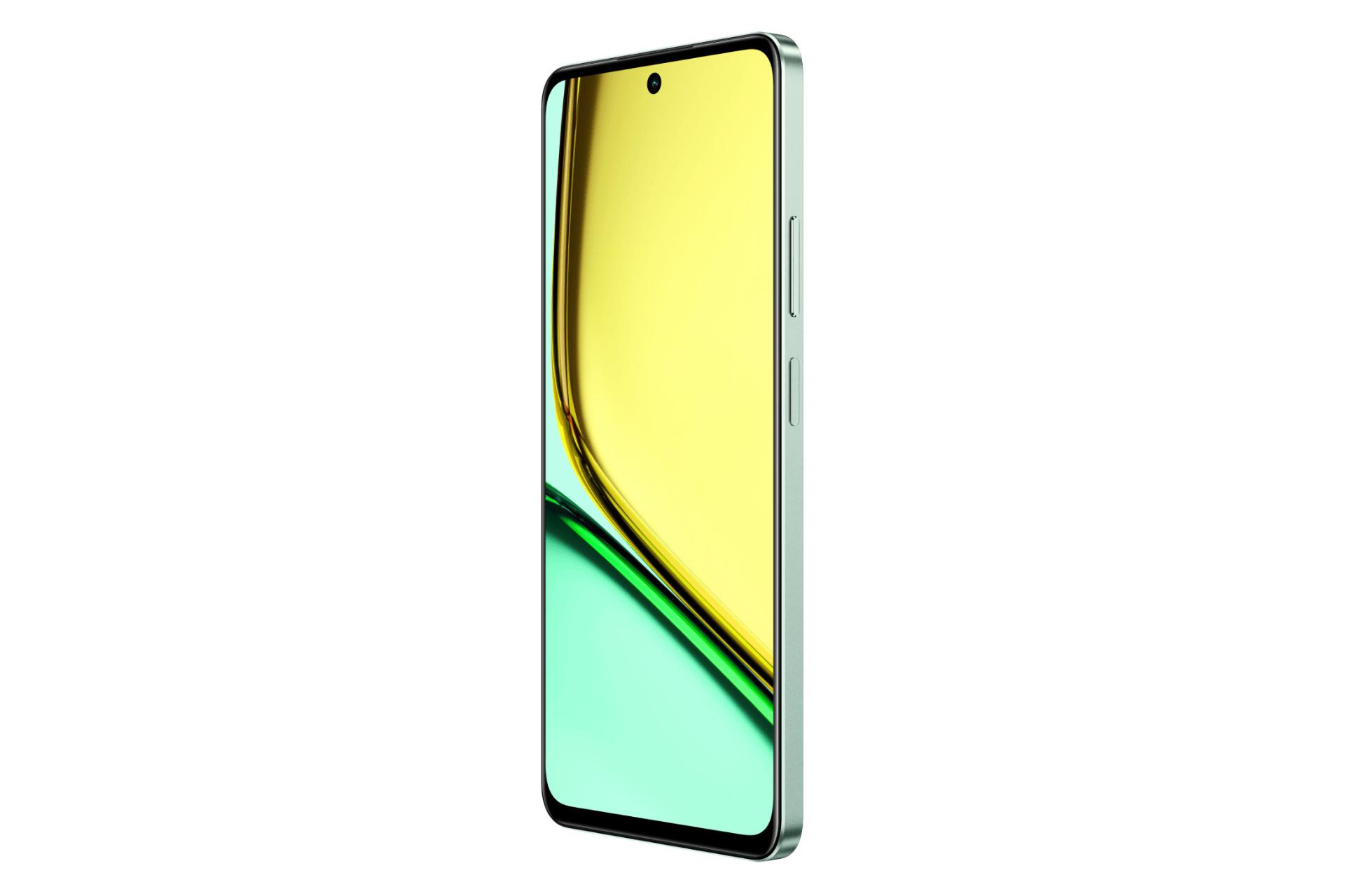 پنل جلو و صفحه نمایش دوربین گوشی موبایل ریلمی Realme C67 سبز