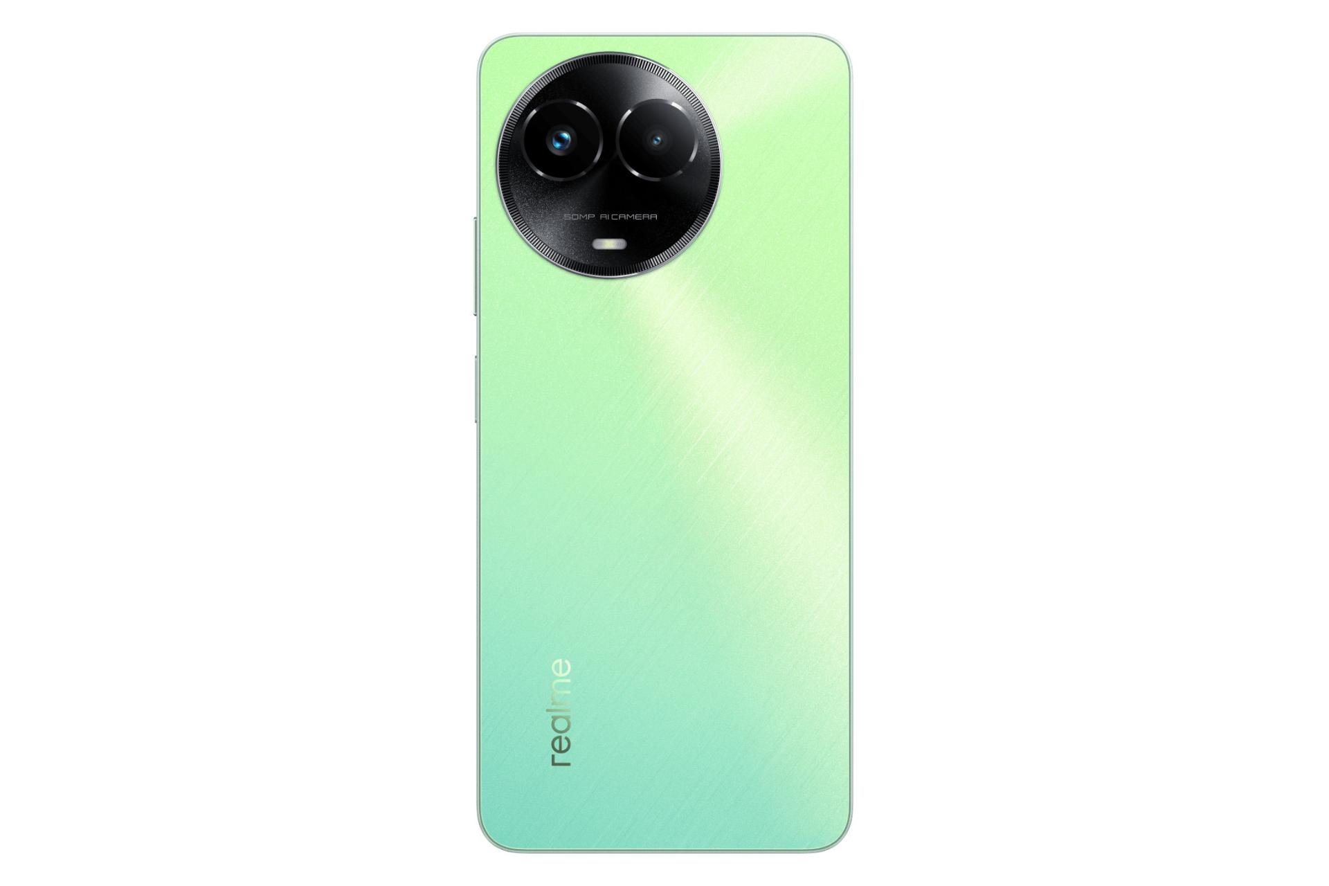 پنل پشت و چینش دوربین گوشی موبایل ریلمی Realme C67 سبز