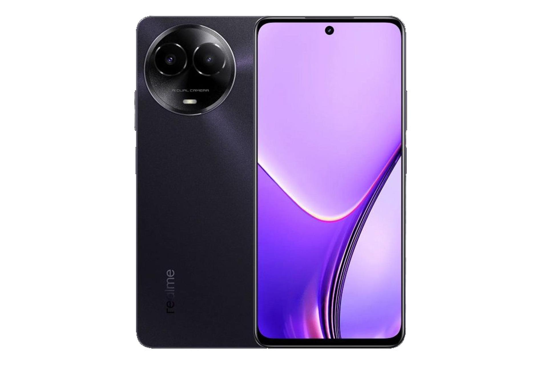 پنل جلو و پشت گوشی موبایل ریلمی Realme V50s مشکی