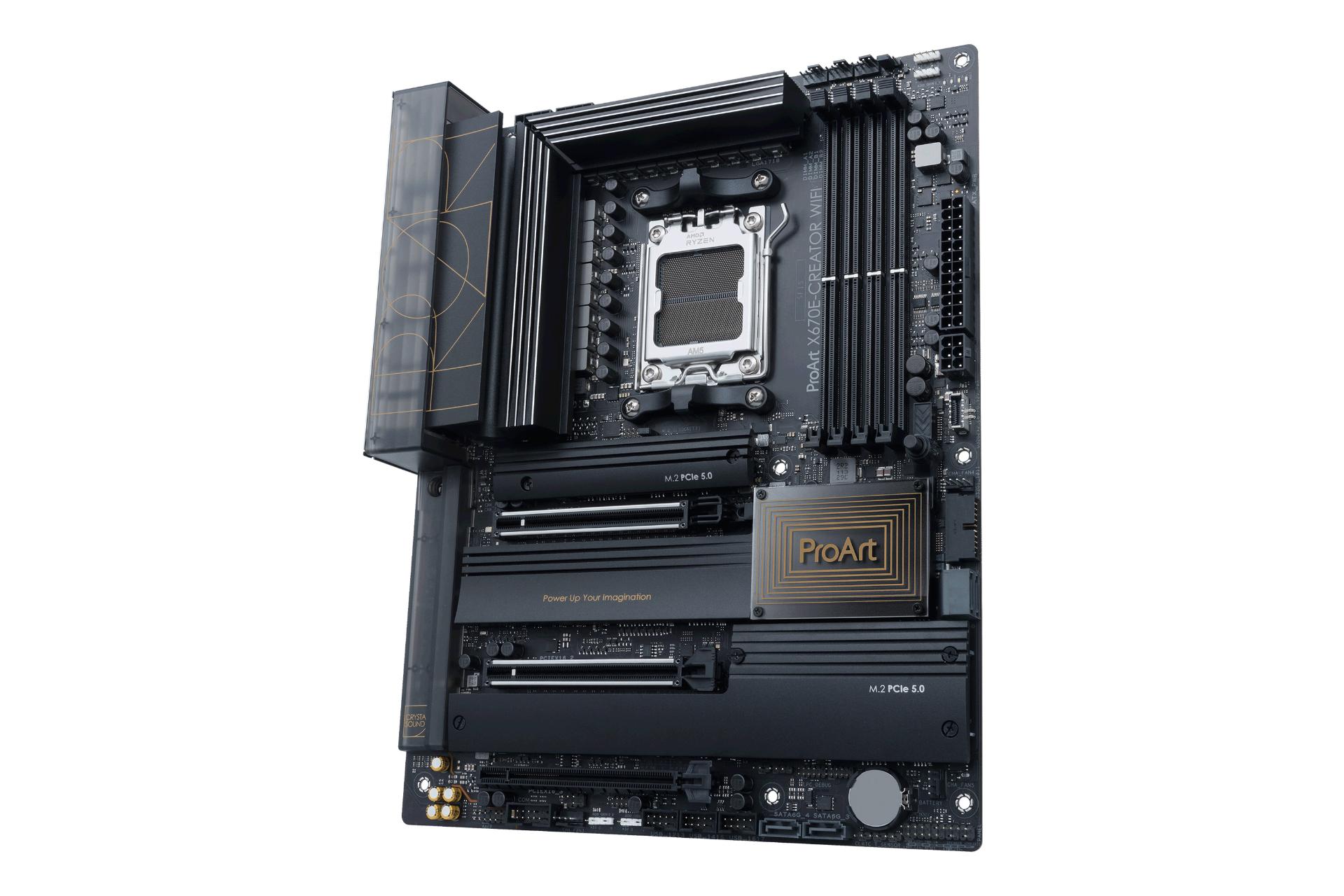 نمای کناری مادربرد ایسوس ASUS ProArt X670E-CREATOR WIFI
