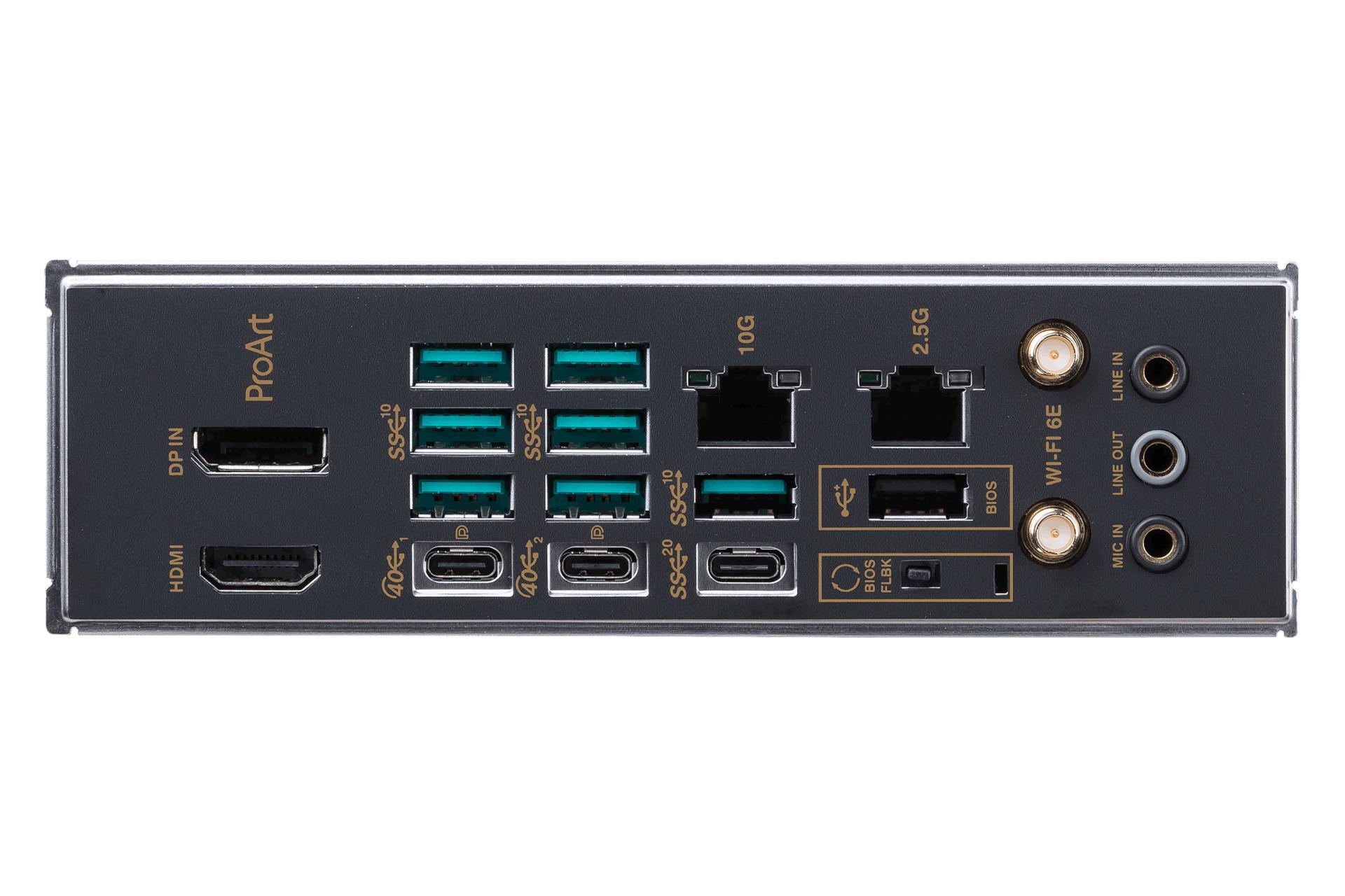 درگاه های مادربرد ایسوس ASUS ProArt X670E-CREATOR WIFI