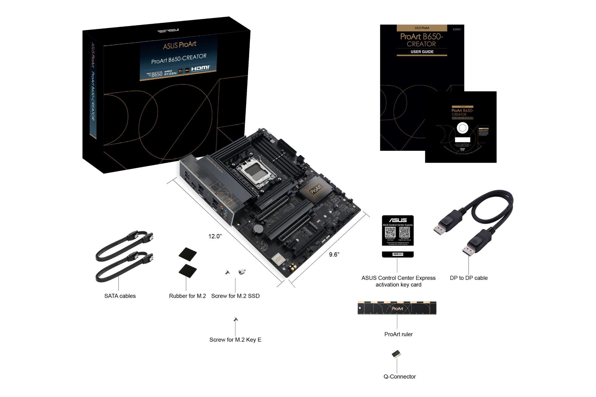 جعبه و اقلام همراه مادربرد ایسوس ASUS ProArt B650-CREATOR