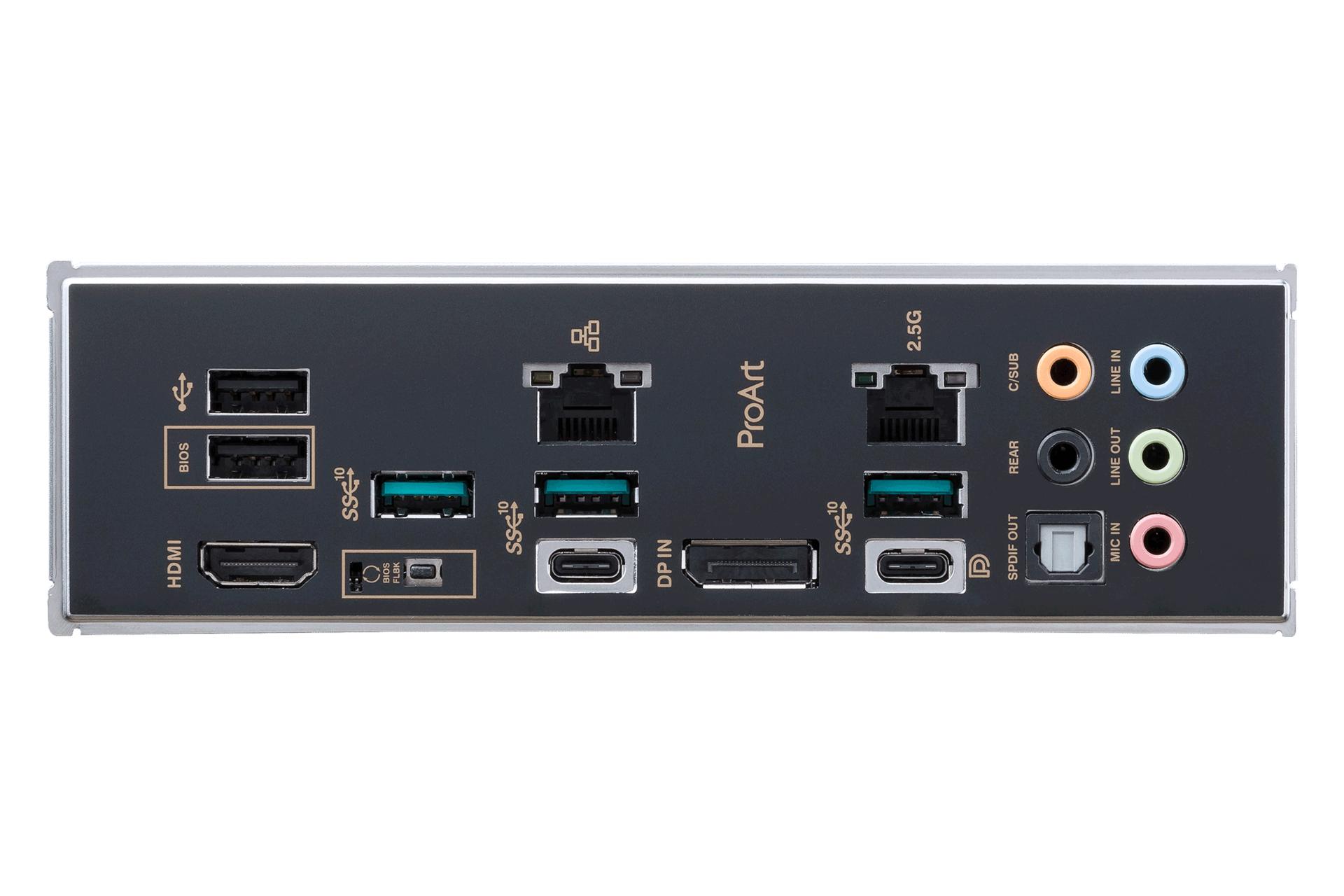 درگاه های مادربرد ایسوس ASUS ProArt B650-CREATOR