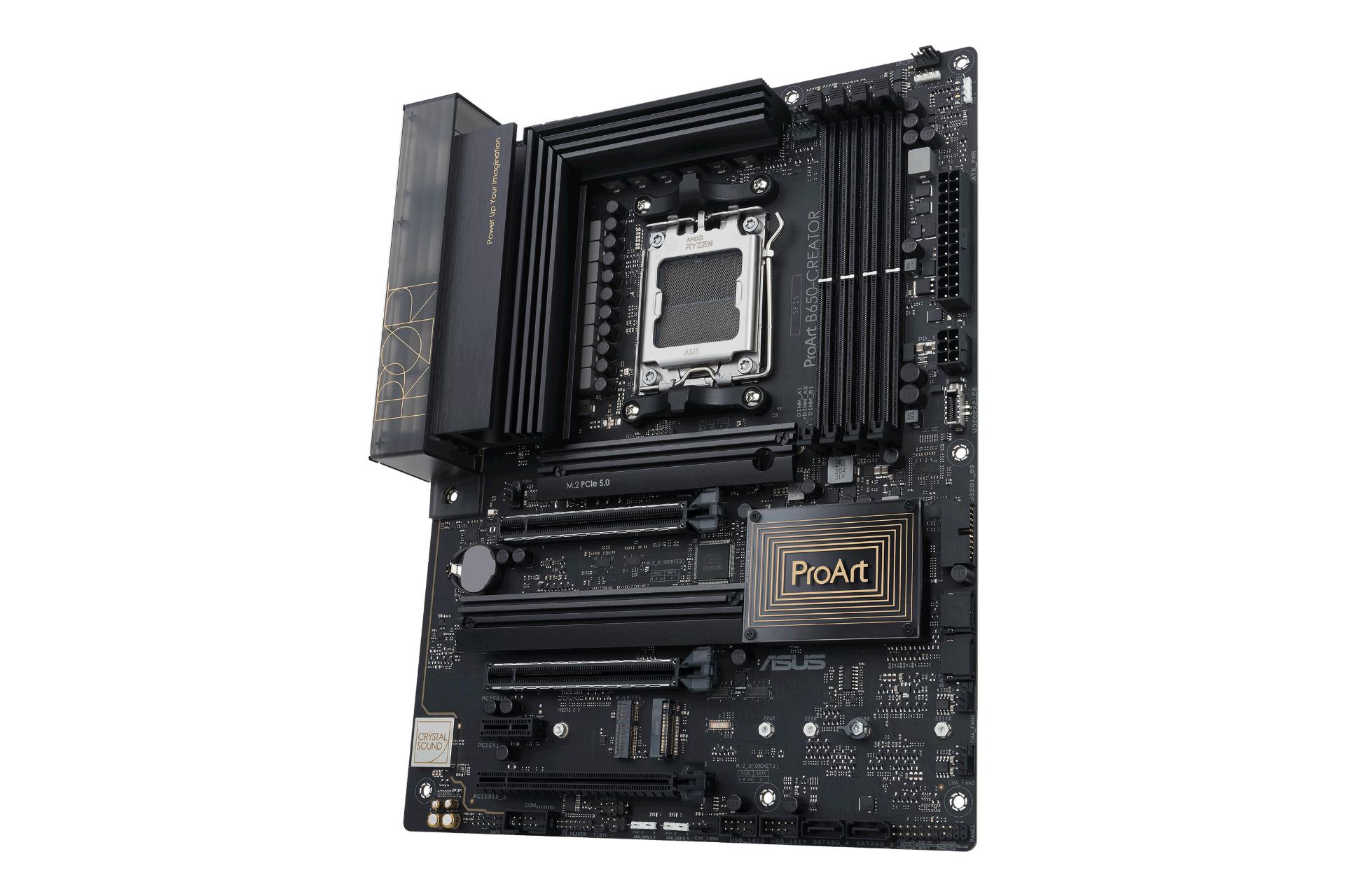نمای کناری مادربرد ایسوس ASUS ProArt B650-CREATOR