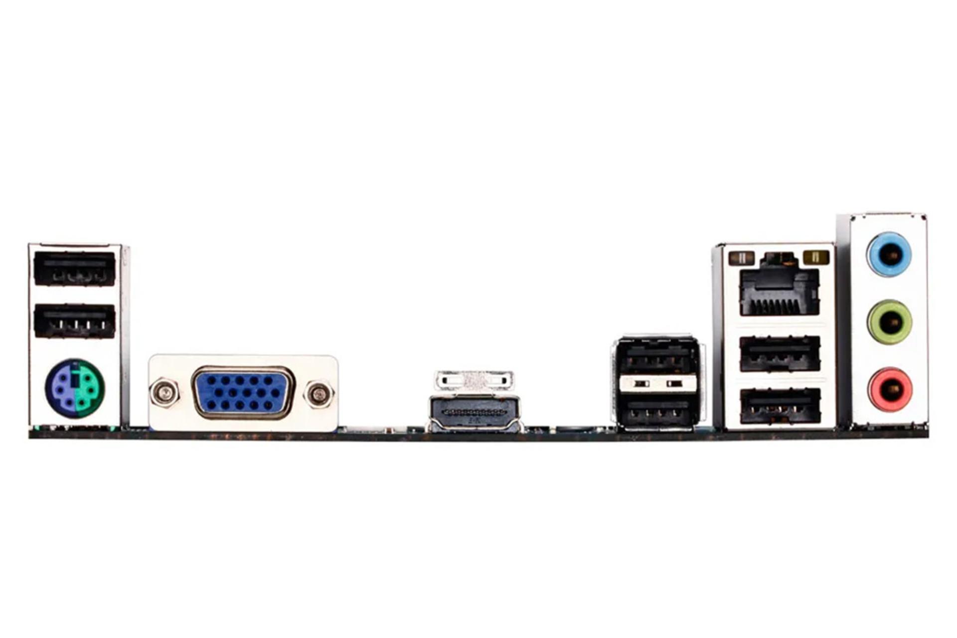 درگاه های مادربرد گیگابایت GIGABYTE GA-H61M-DS2H (rev. 2.1)