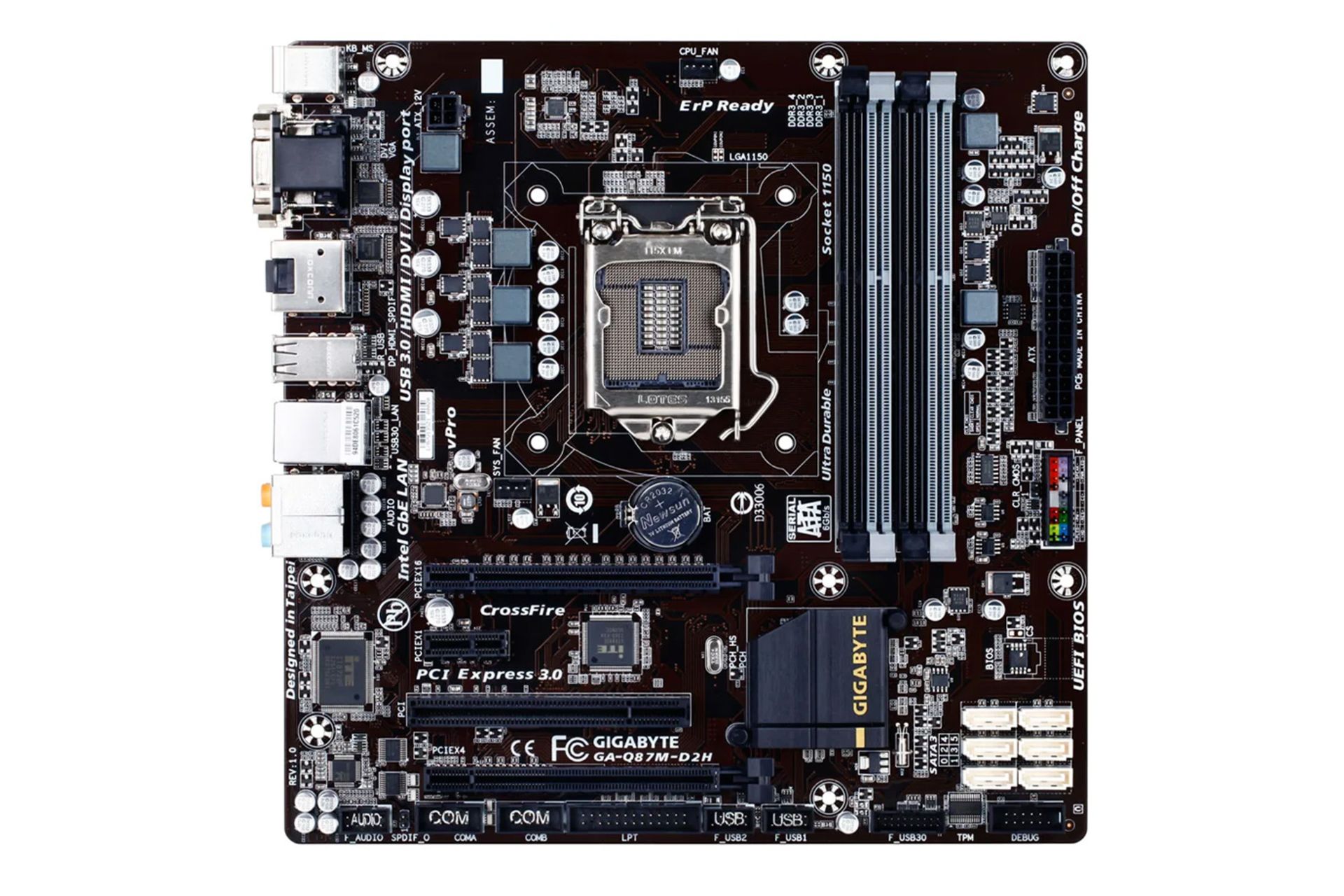 مادربرد گیگابایت GIGABYTE GA-Q87M-D2H (rev. 1.x)