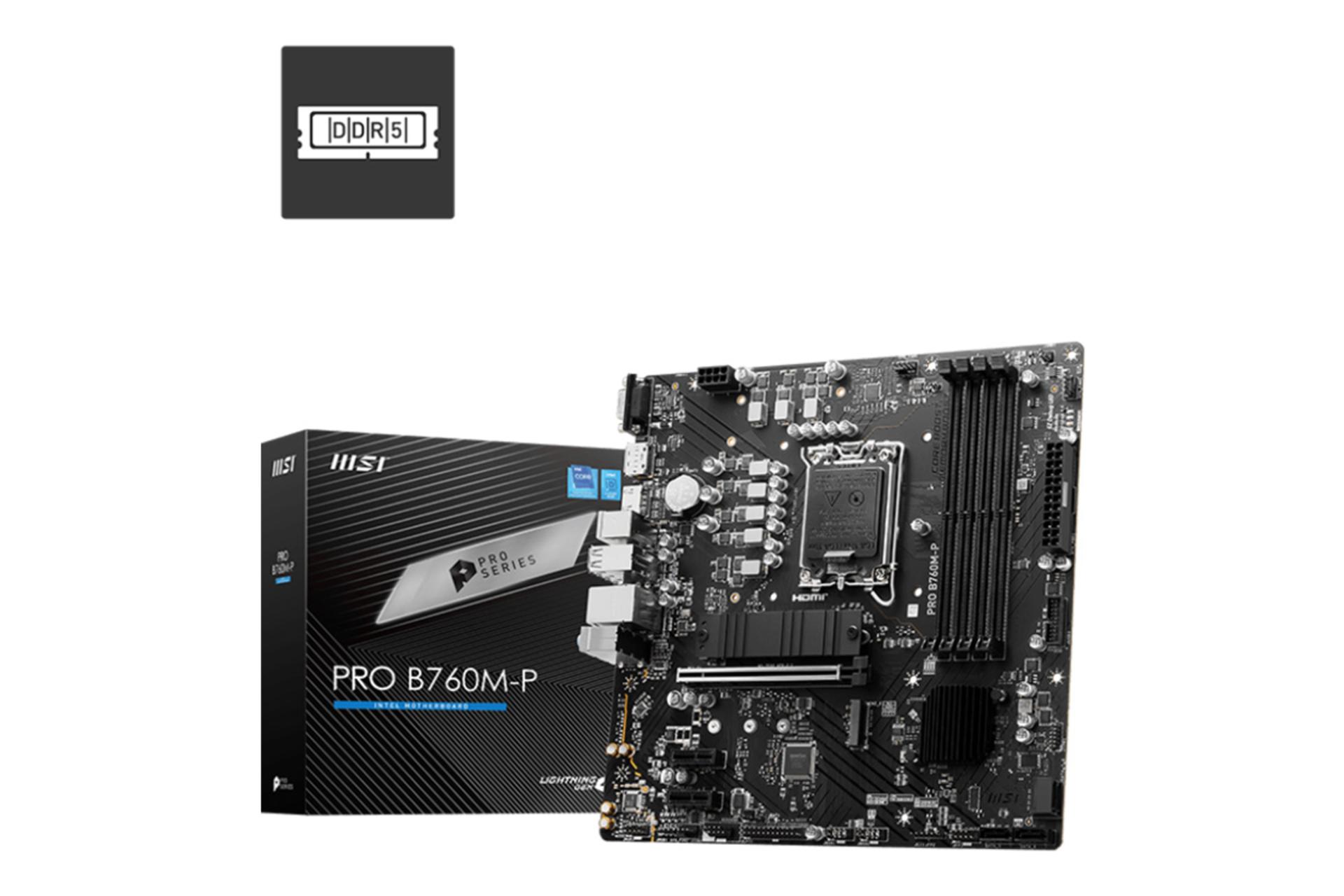 جعبه مادربرد ام اس آی MSI PRO B760M-P