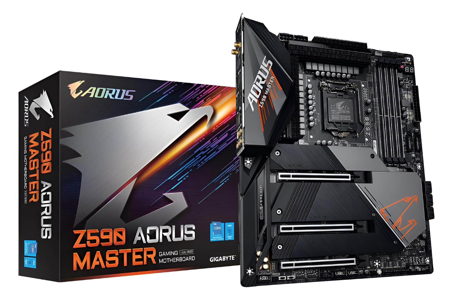 جعبه مادربرد گیگابایت GIGABYTE Z590 AORUS MASTER (rev. 1.0)