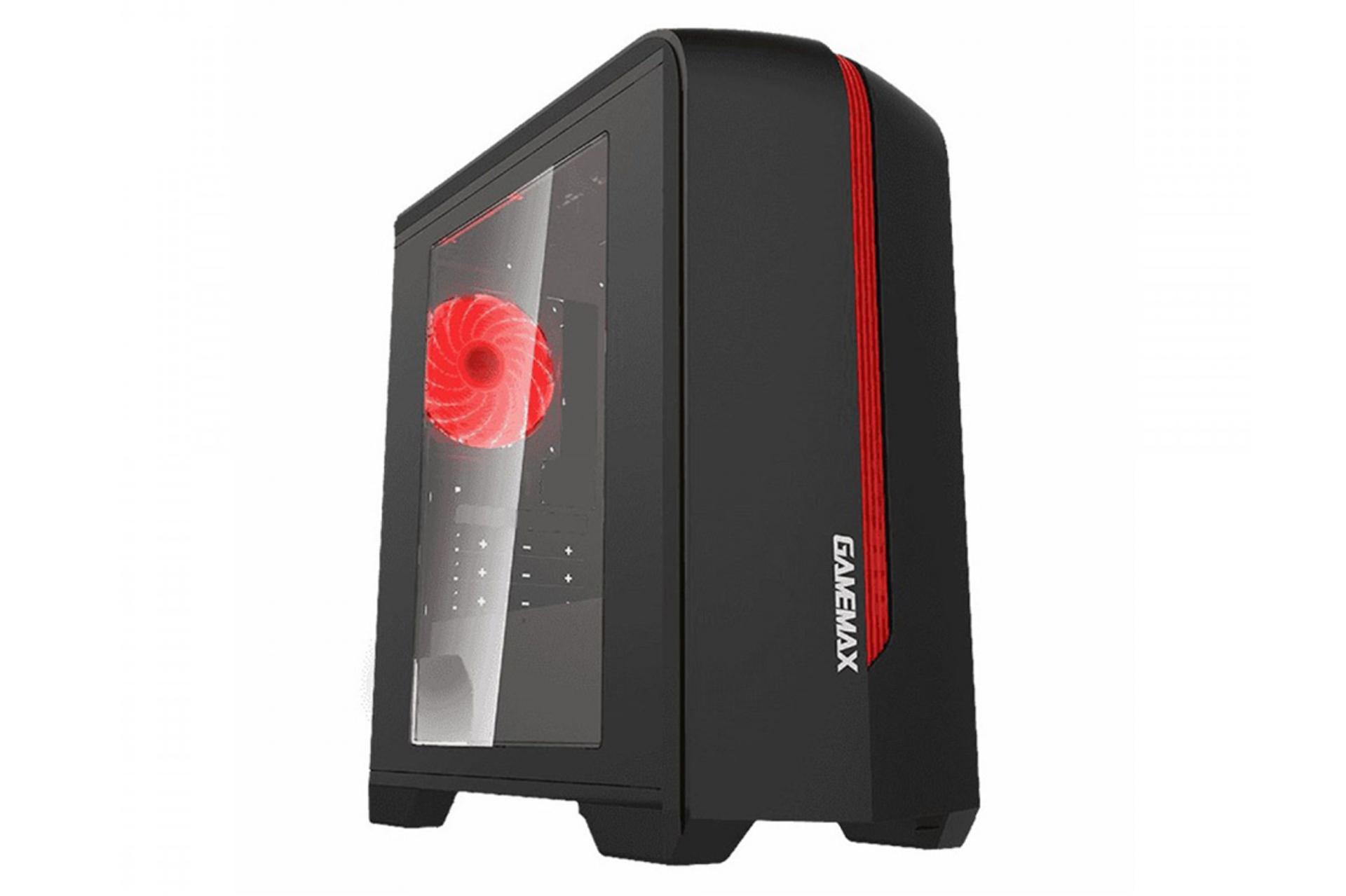 کیس کامپیوتر گیم مکس Centauri رنگ قرمز و مشکی