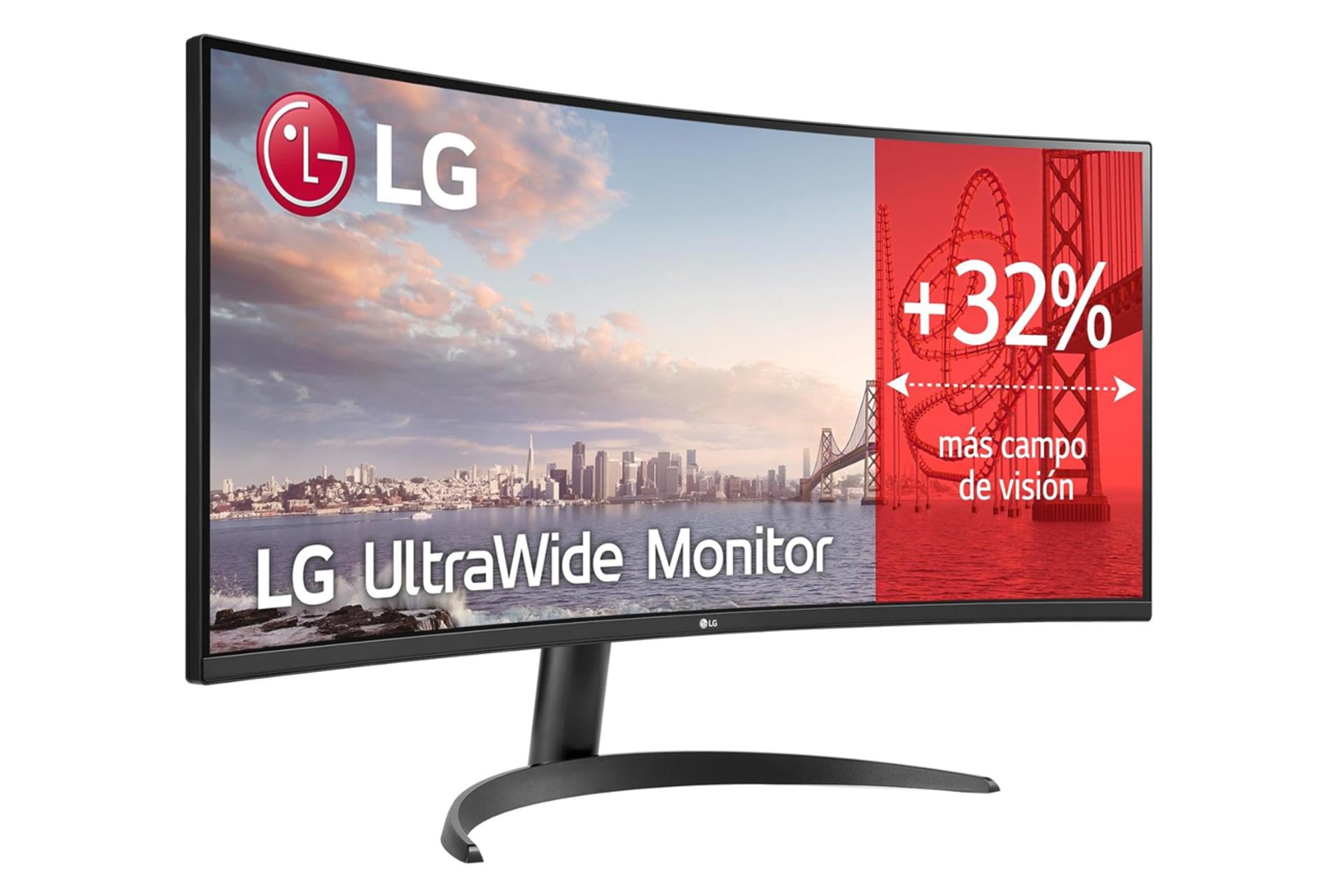 ابعاد و اندازه مانیتور ال جی 34 اینچ مدل UltraWide 34WR50QC